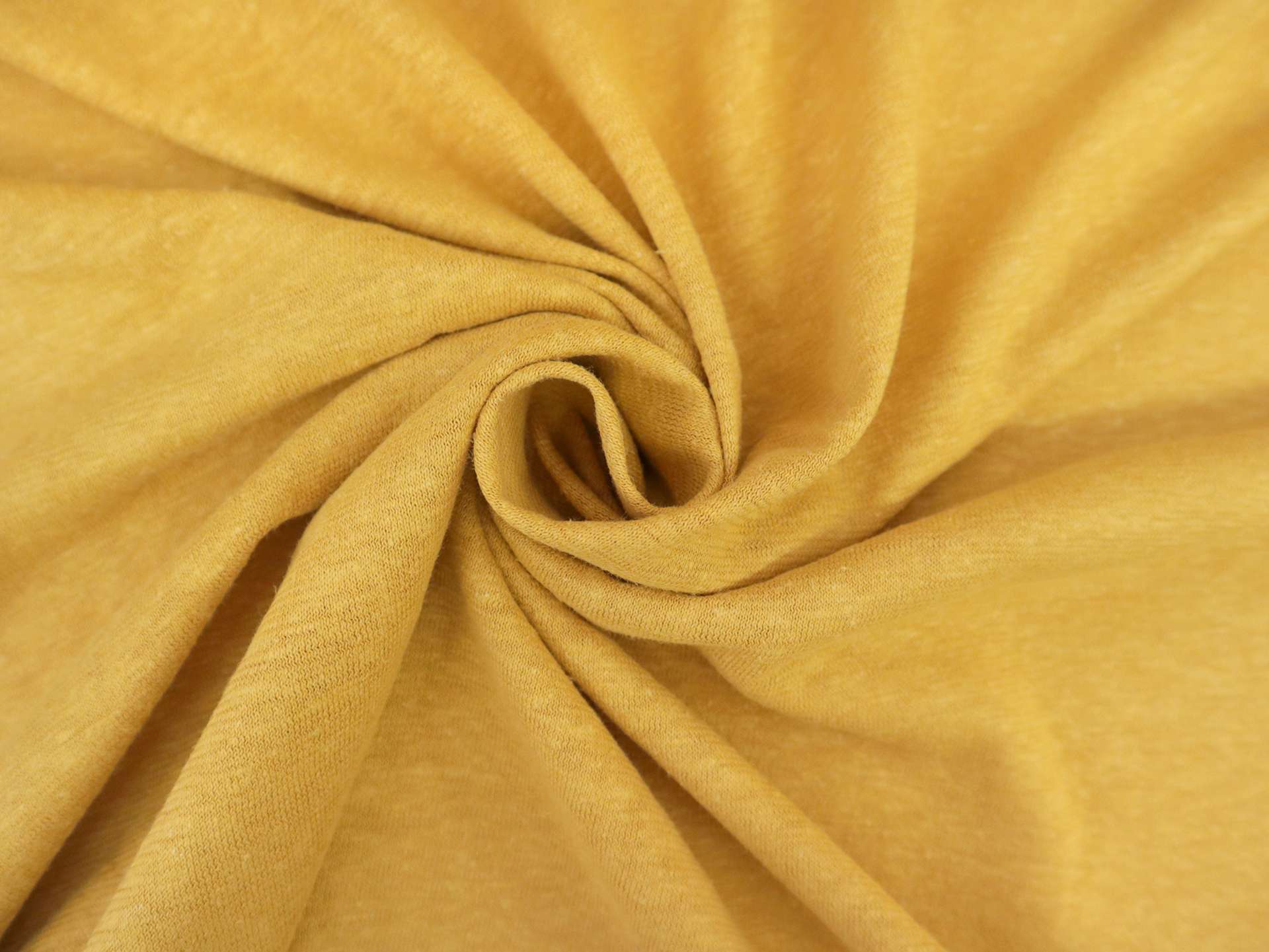 Organic Hemp & Cotton Jersey in Gold Nugget 