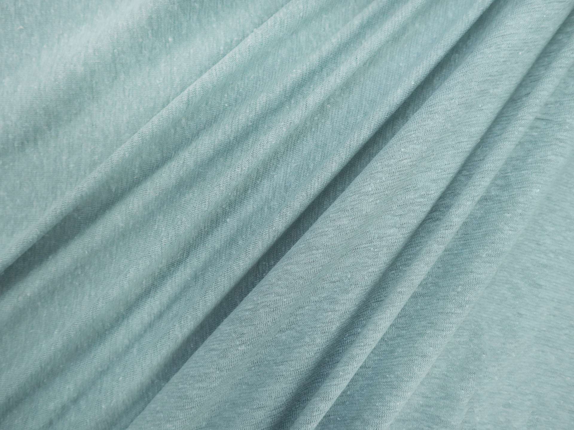 Organic Hemp & Cotton Jersey in Mineral Blue