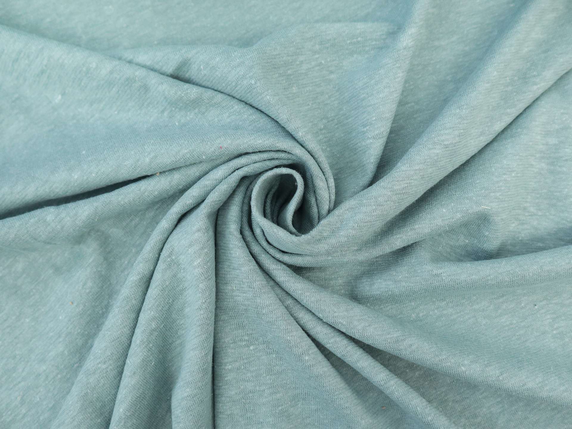 Organic Hemp & Cotton Jersey in Mineral Blue
