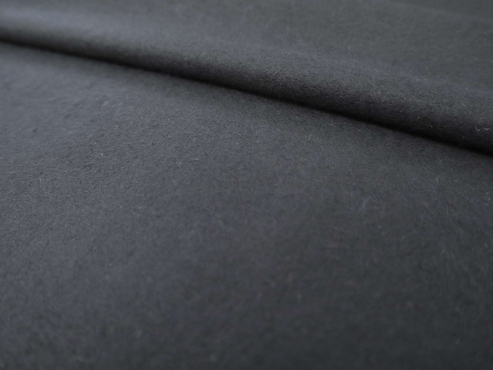 Bamboo Rayon & Merino Blend Sweatshirt Fleece in Black