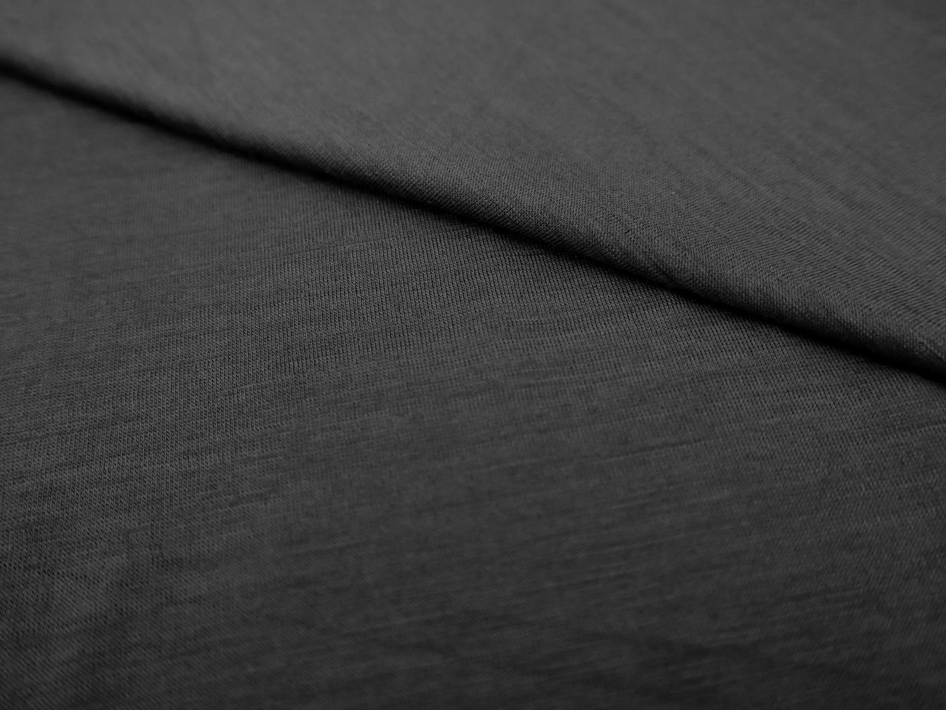 Super Fine Merino Wool Jersey in Black