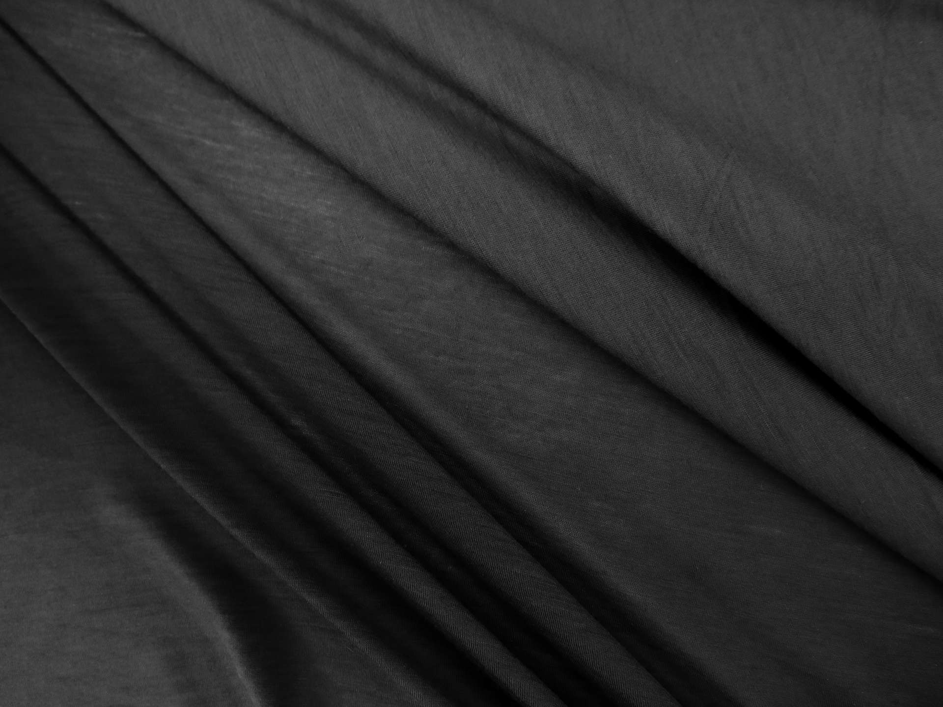 Super Fine Merino Wool Jersey in Black