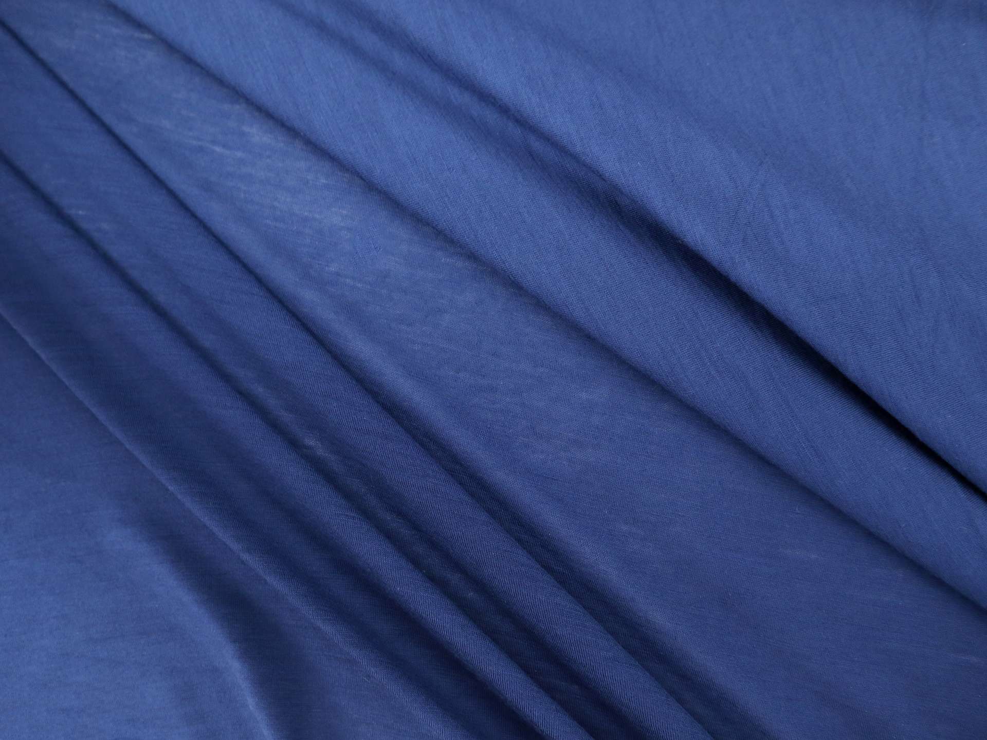 Super Fine Merino Wool Jersey in Twilight Blue