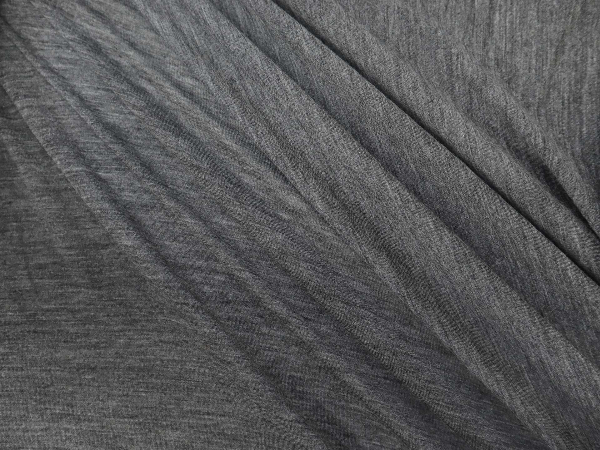 Super Fine Merino Wool Jersey in Charcoal