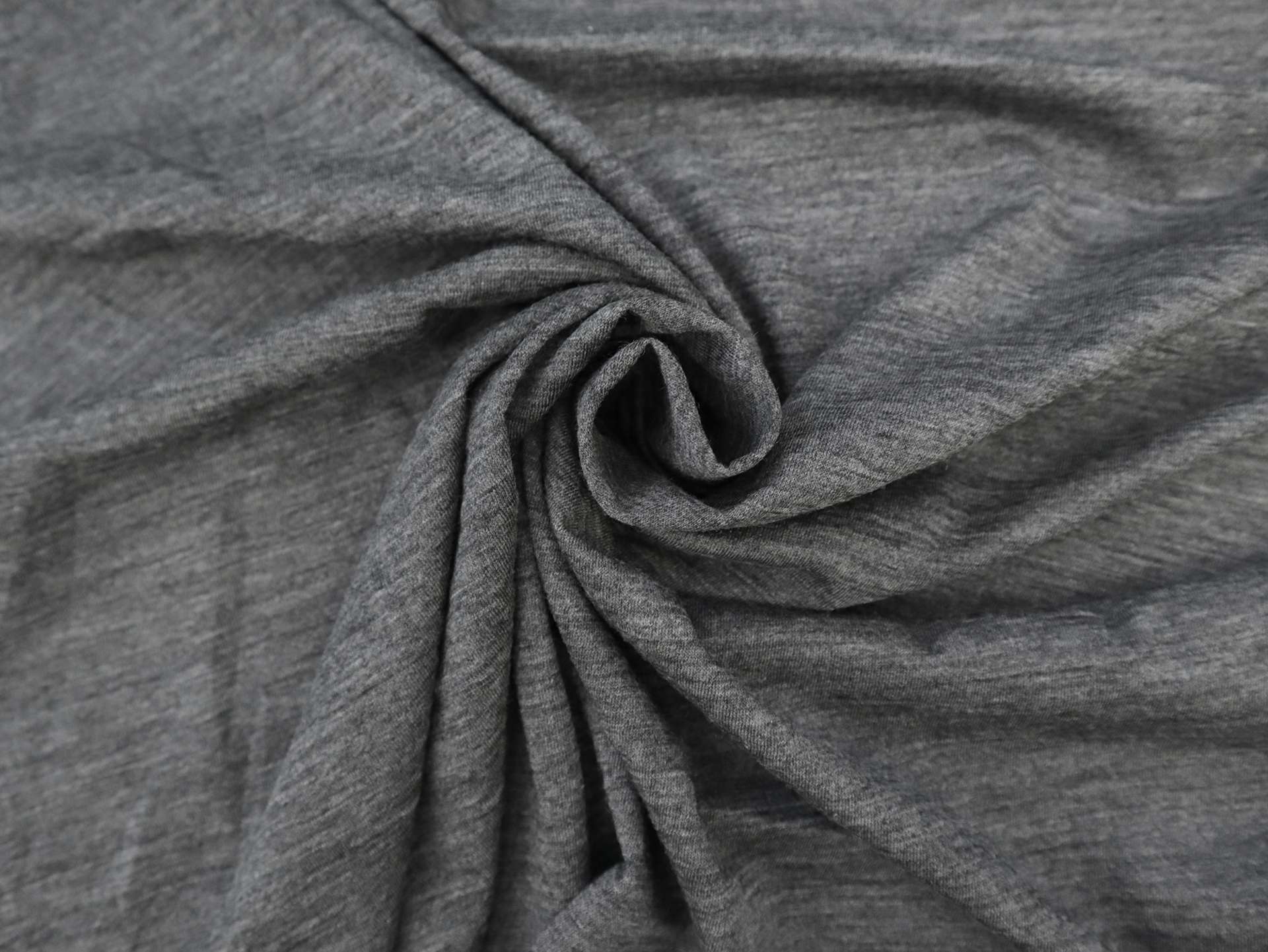 Super Fine Merino Wool Jersey in Charcoal