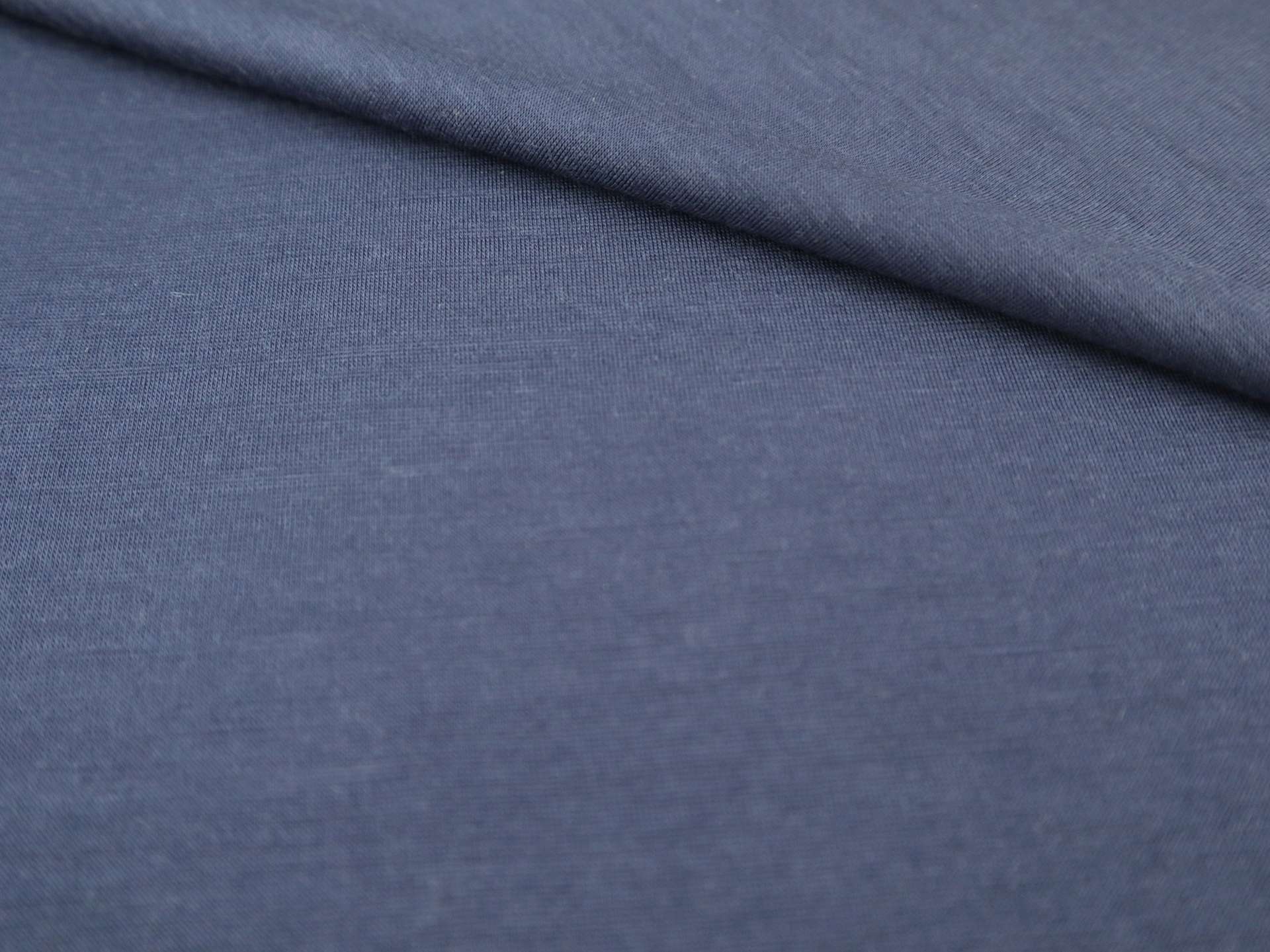 Super Fine Merino Wool Jersey in Midnight Navy
