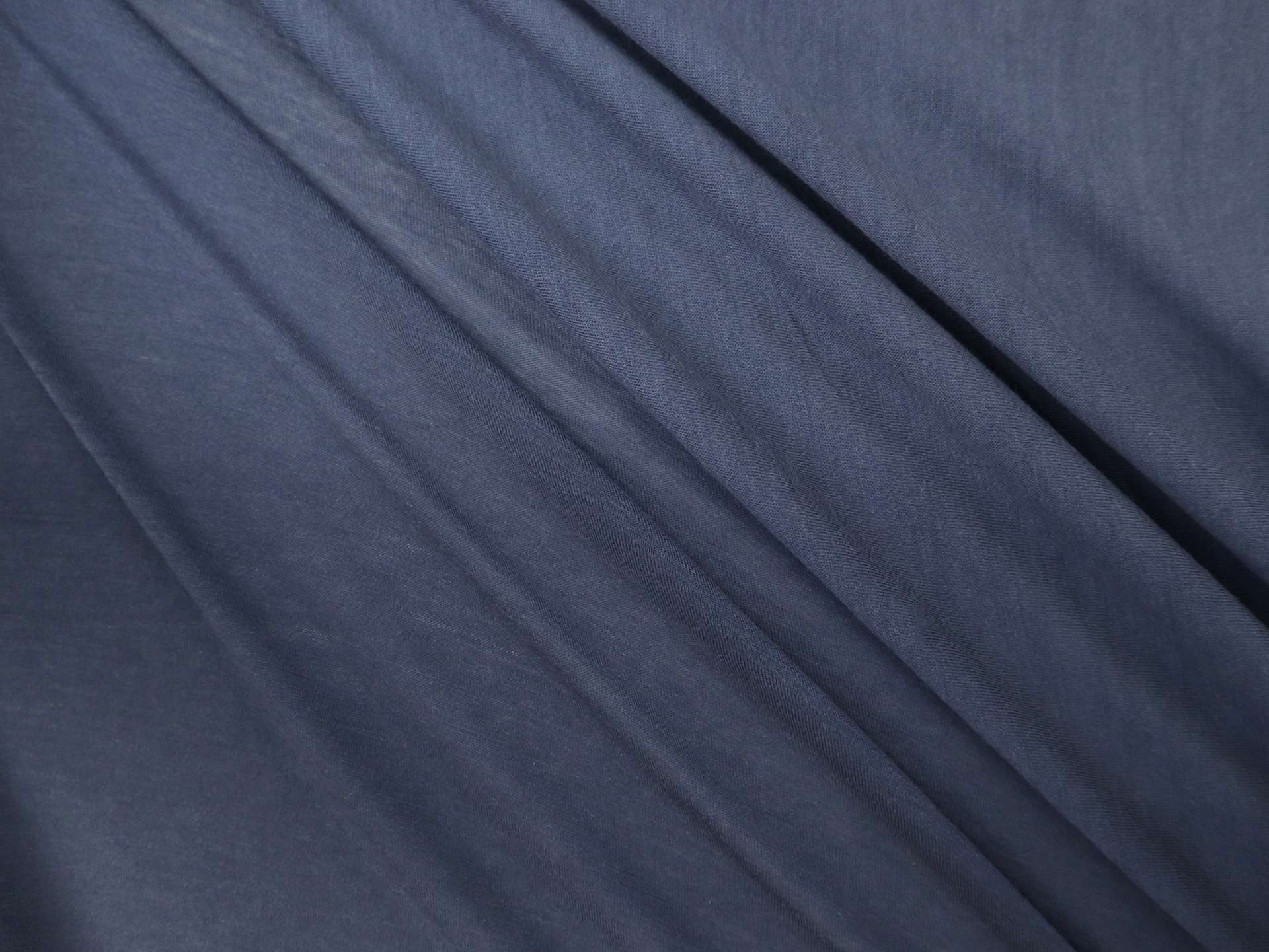 Super Fine Merino Wool Jersey in Midnight Navy