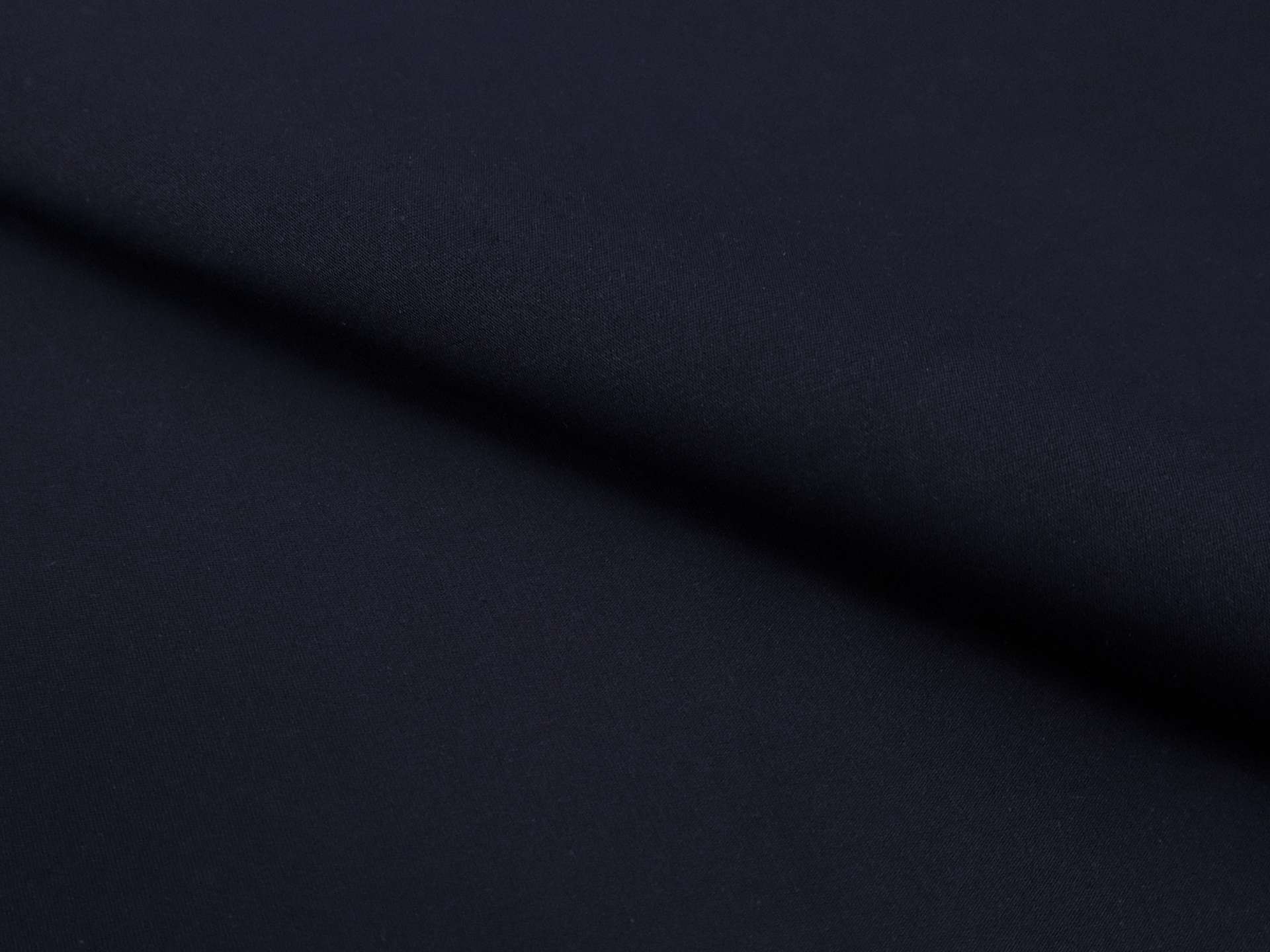 Cotton and Polyester Blend Peau d'Ange in Navy