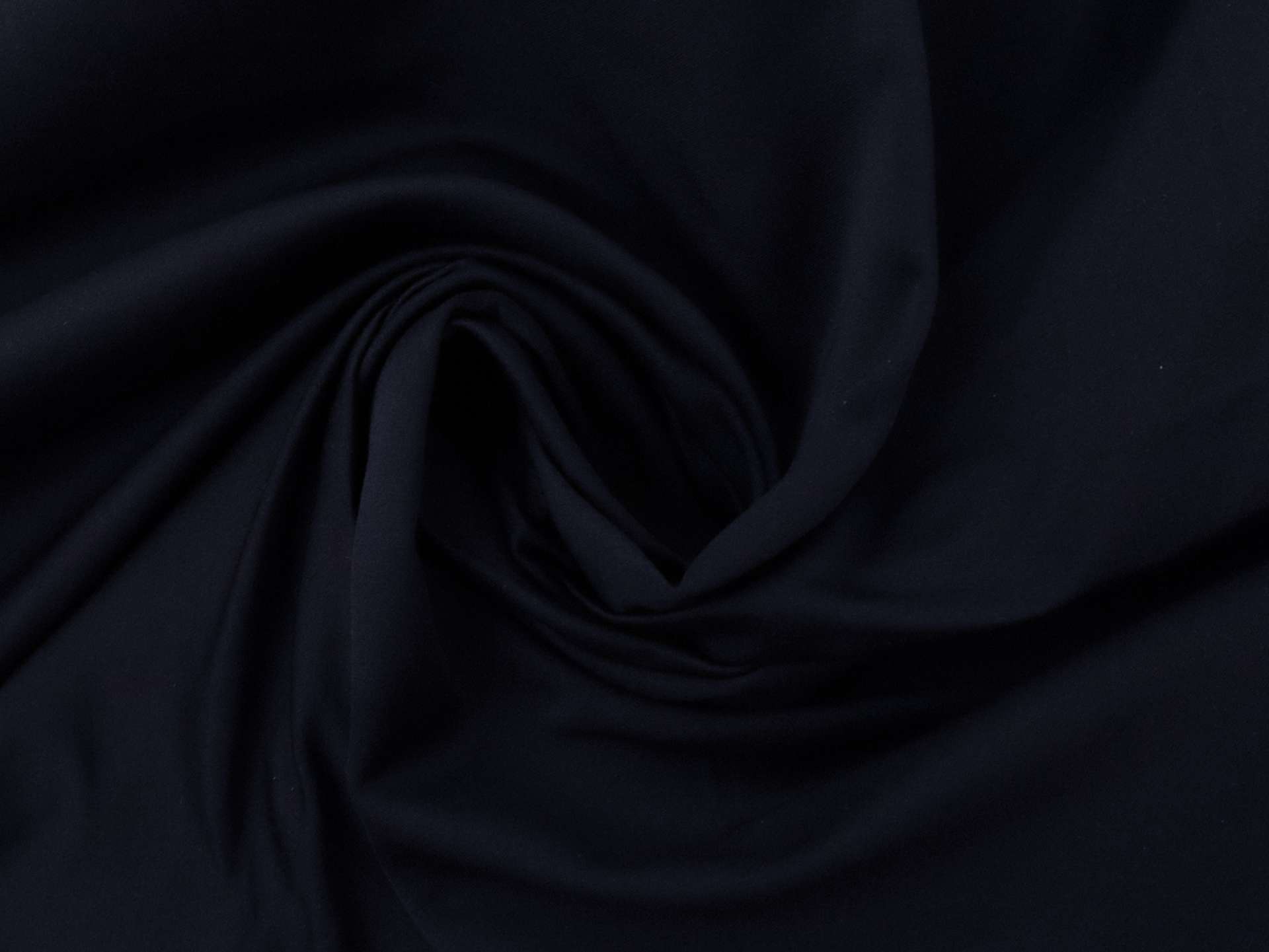 Cotton and Polyester Blend Peau d'Ange in Navy