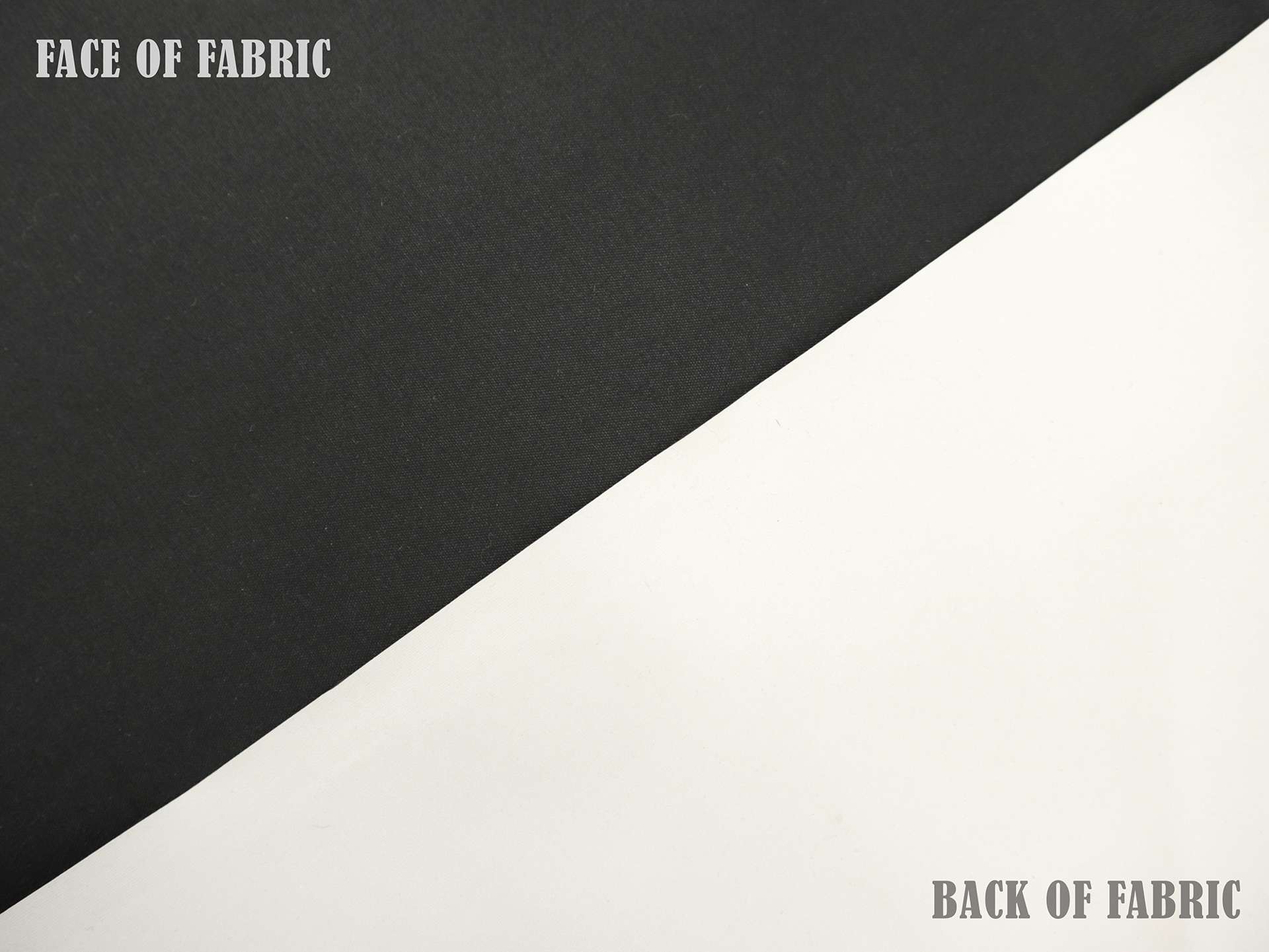 French Polyester Blackout Lining in Black