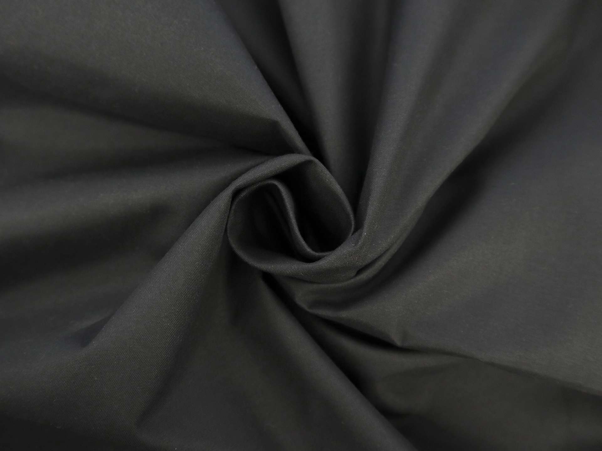 French Polyester Blackout Lining in Black