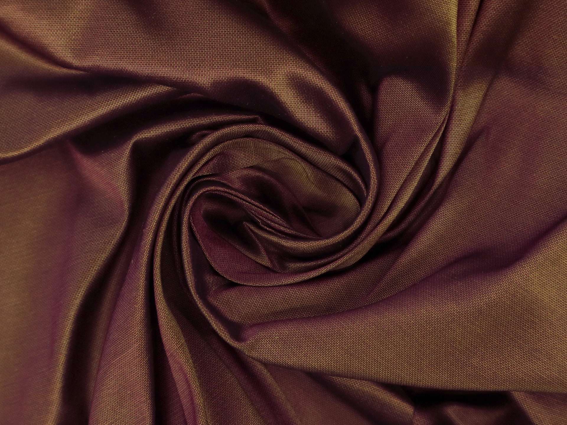 Pure Silk Tri-Color Taffeta in Light Brown