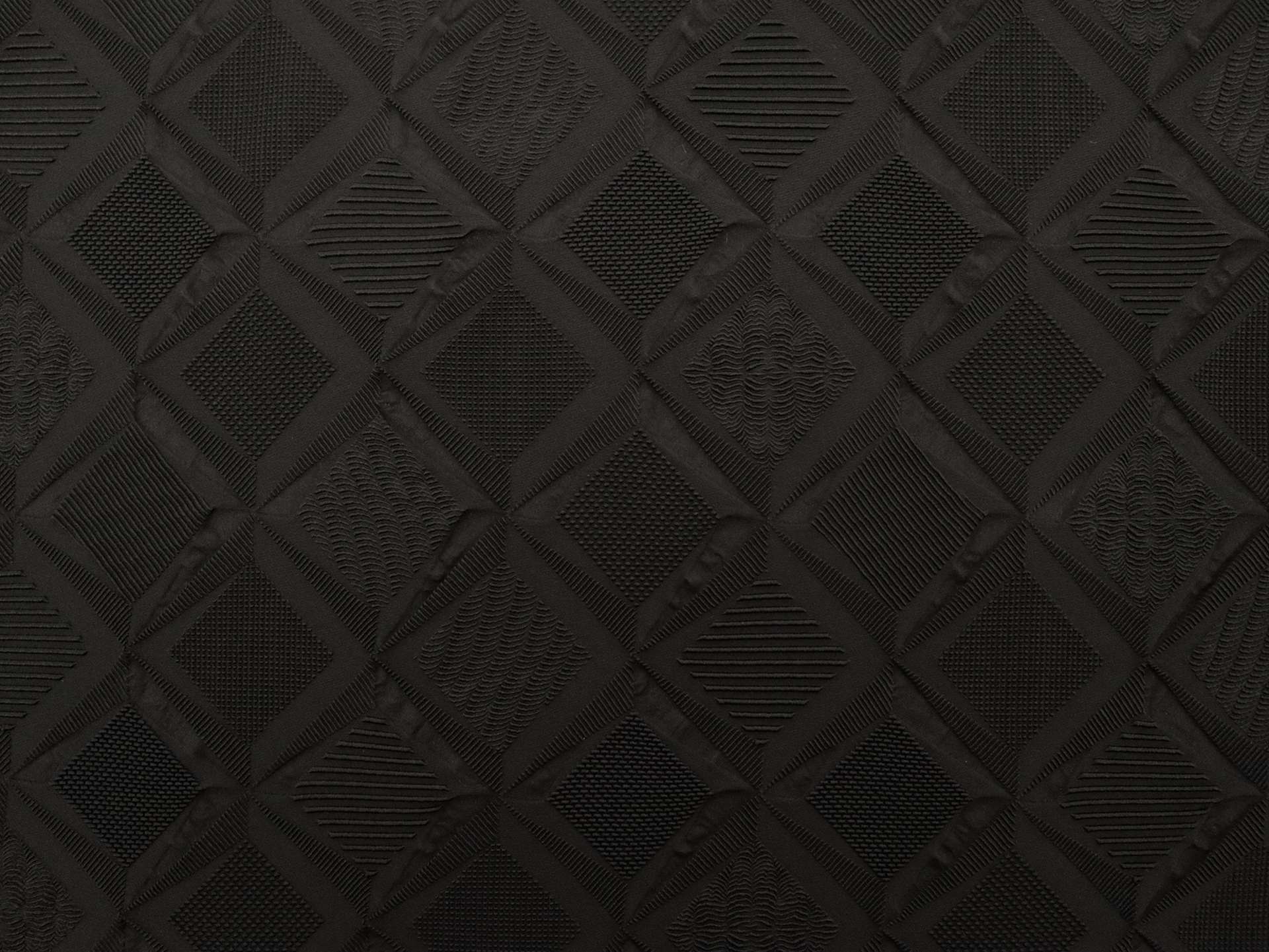 Polyester and Nylon Blend Stretch Brocade in Black