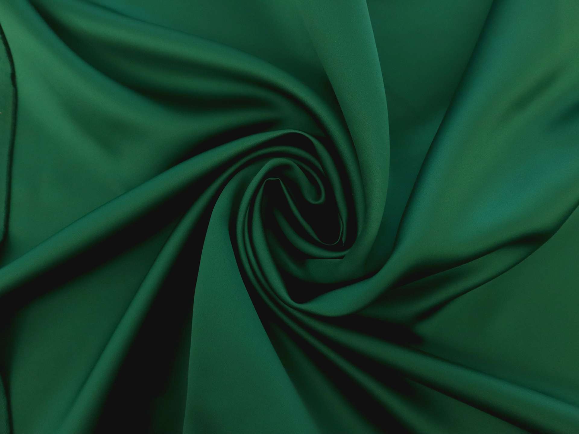 Polyester Double Face Twill Back Satin in Emerald