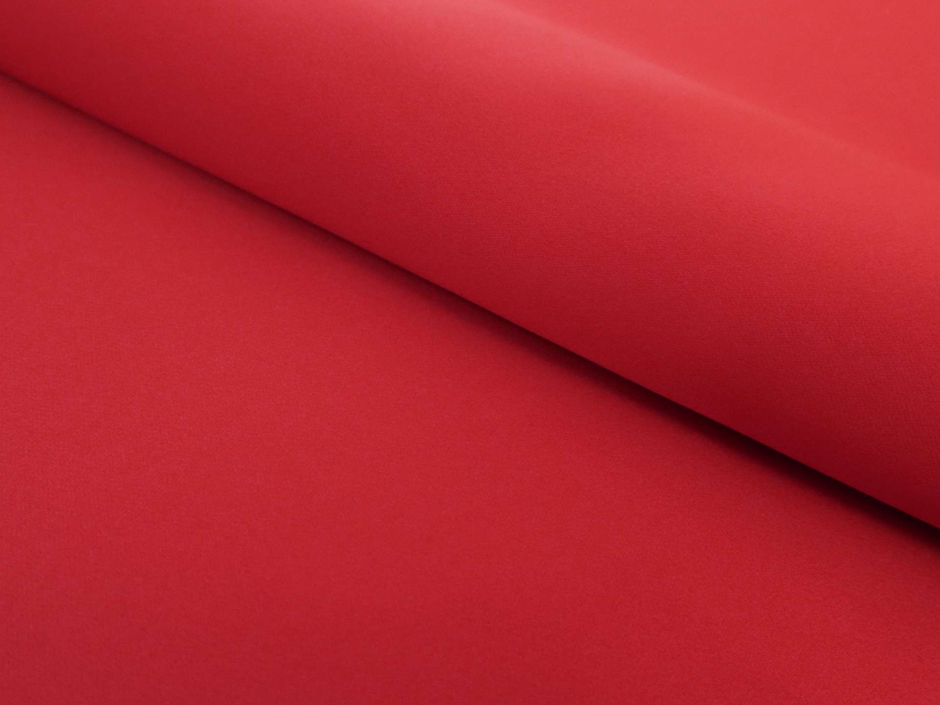 Polyester Double Face Twill Back Satin in Red