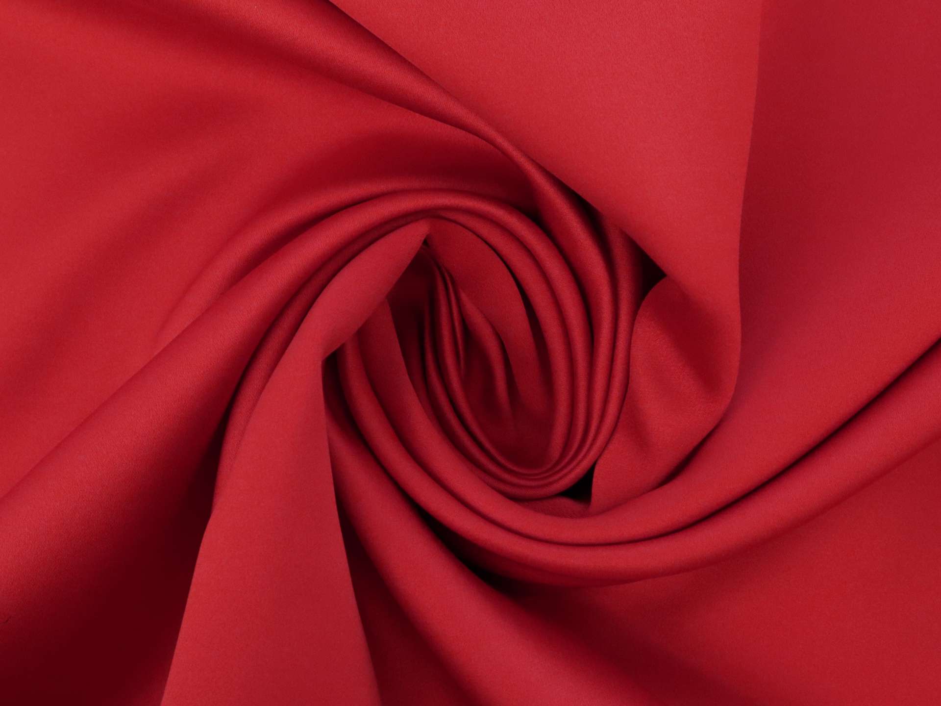 Polyester Double Face Twill Back Satin in Red