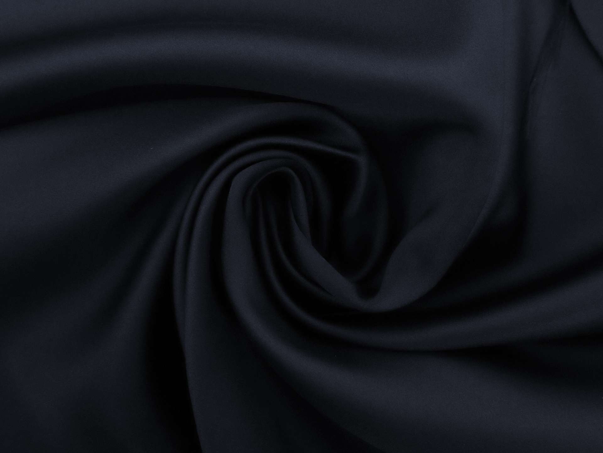 Polyester Double Face Twill Back Satin in Navy