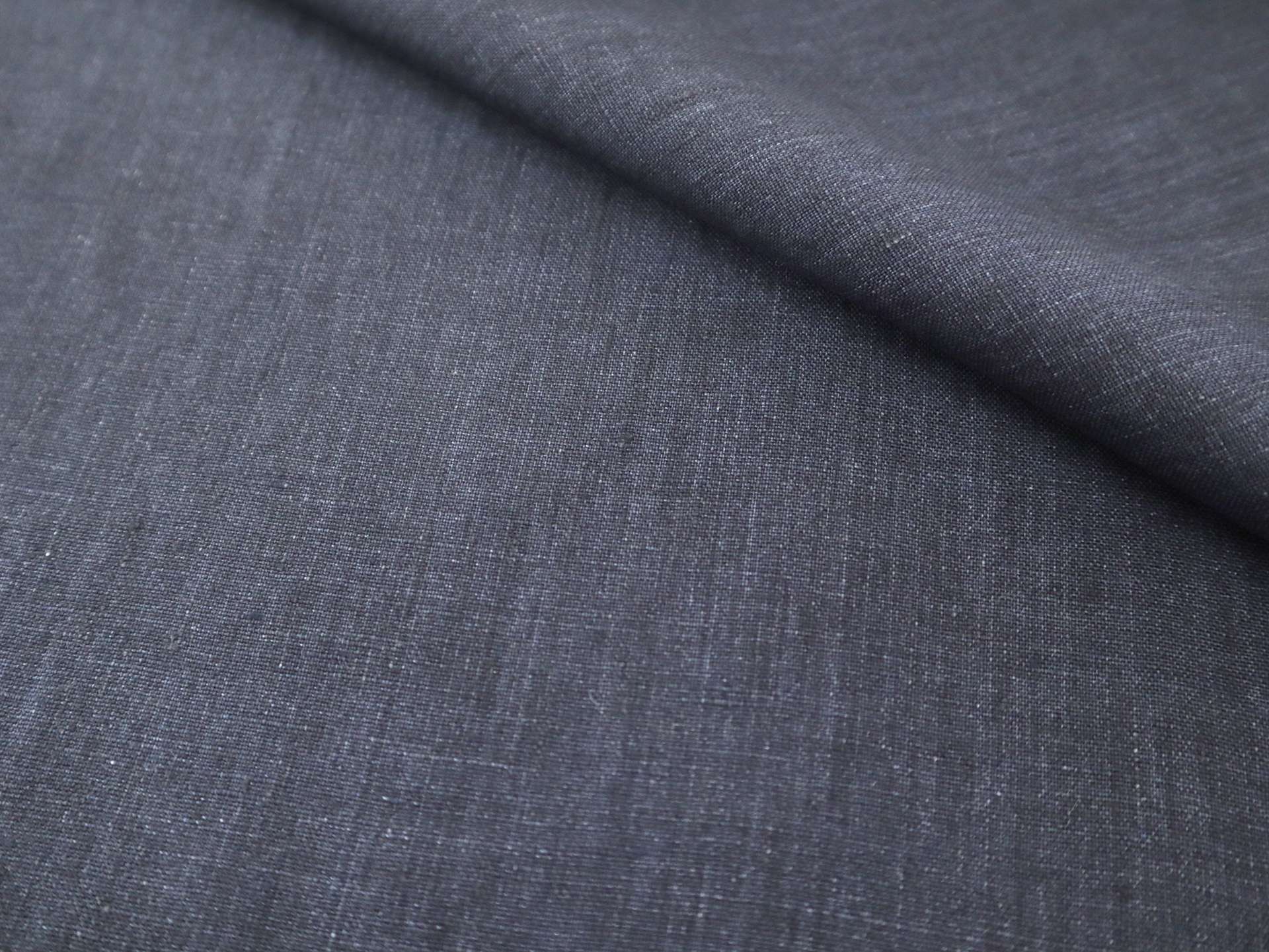 Belgian Washed Linen in Navy