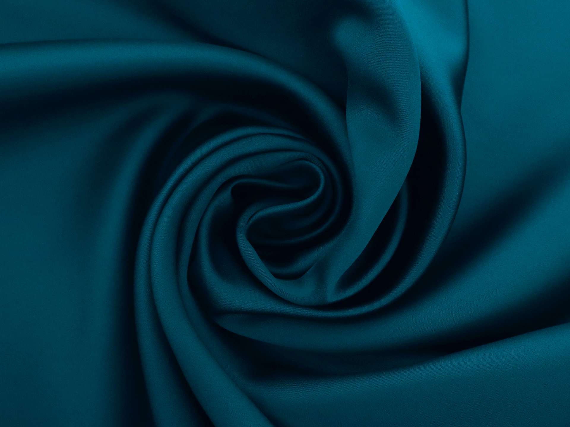 Polyester Double Face Twill Back Satin in Teal