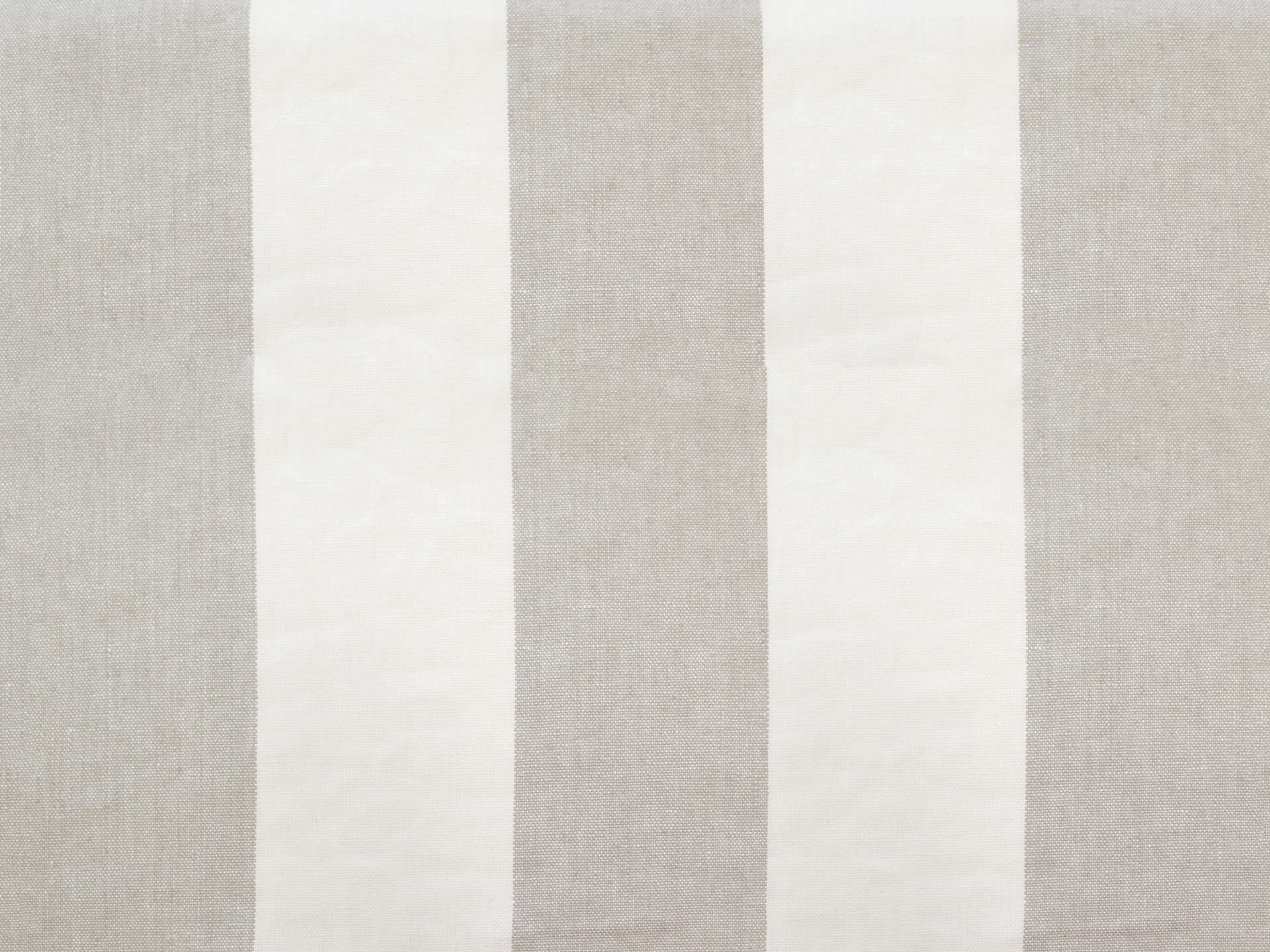 Linen Upholstery Stripe in Grey & Ivory