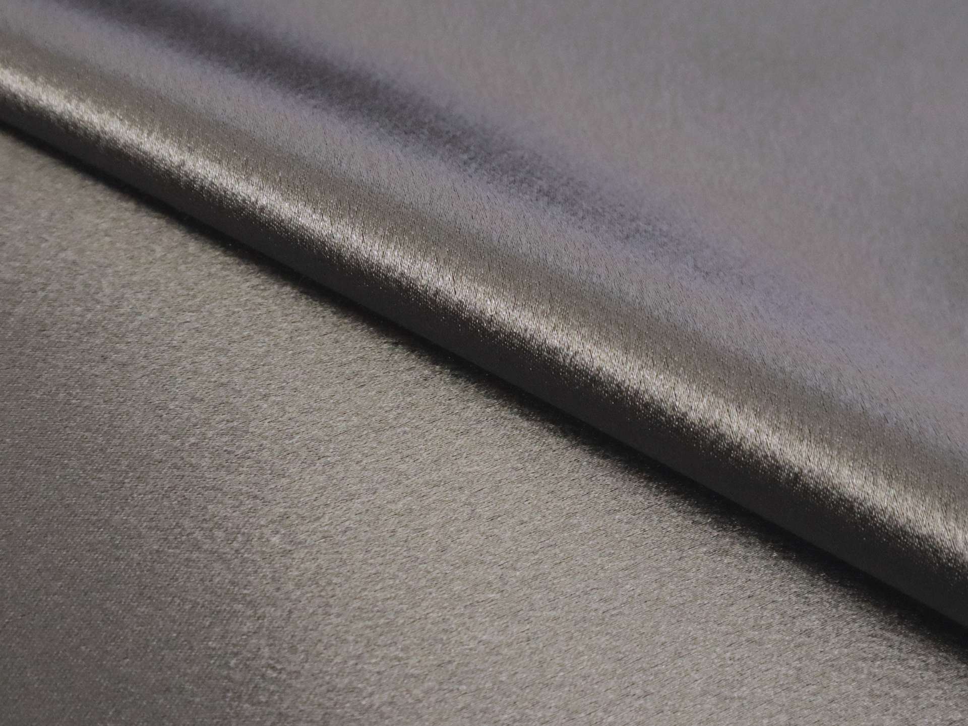 Polyester Crepe Back Satin in Charcoal