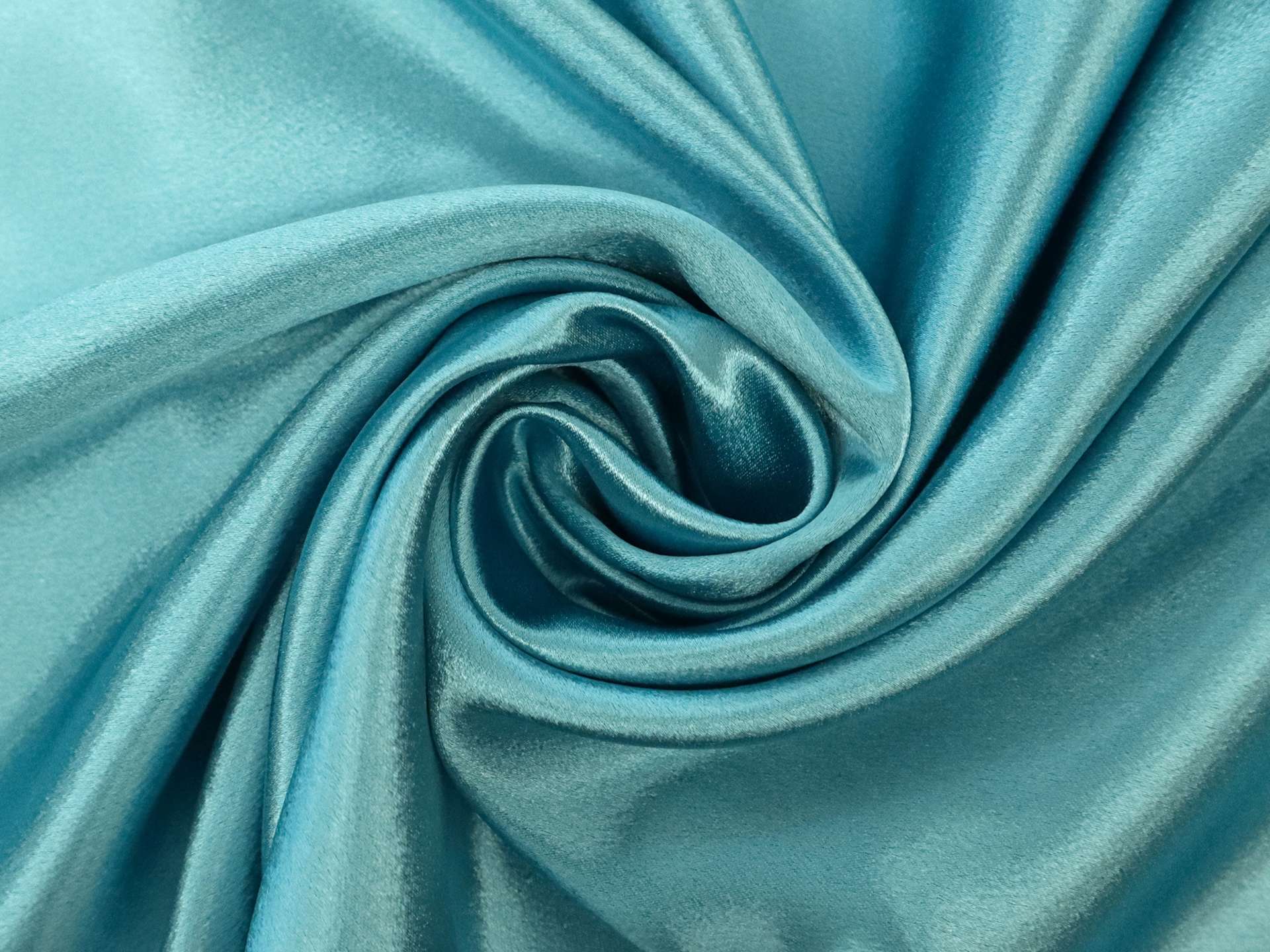 Polyester Crepe Back Satin in Turquoise