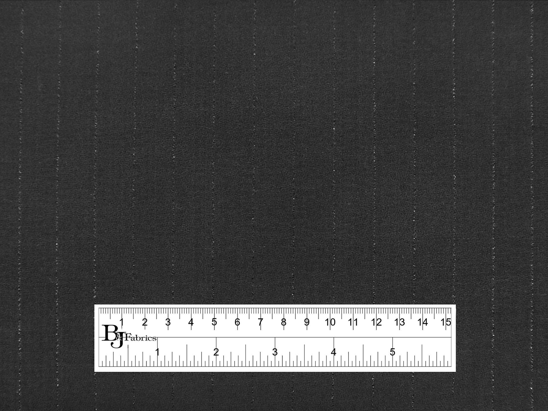 Italian Wool Lurex Stripe in Black