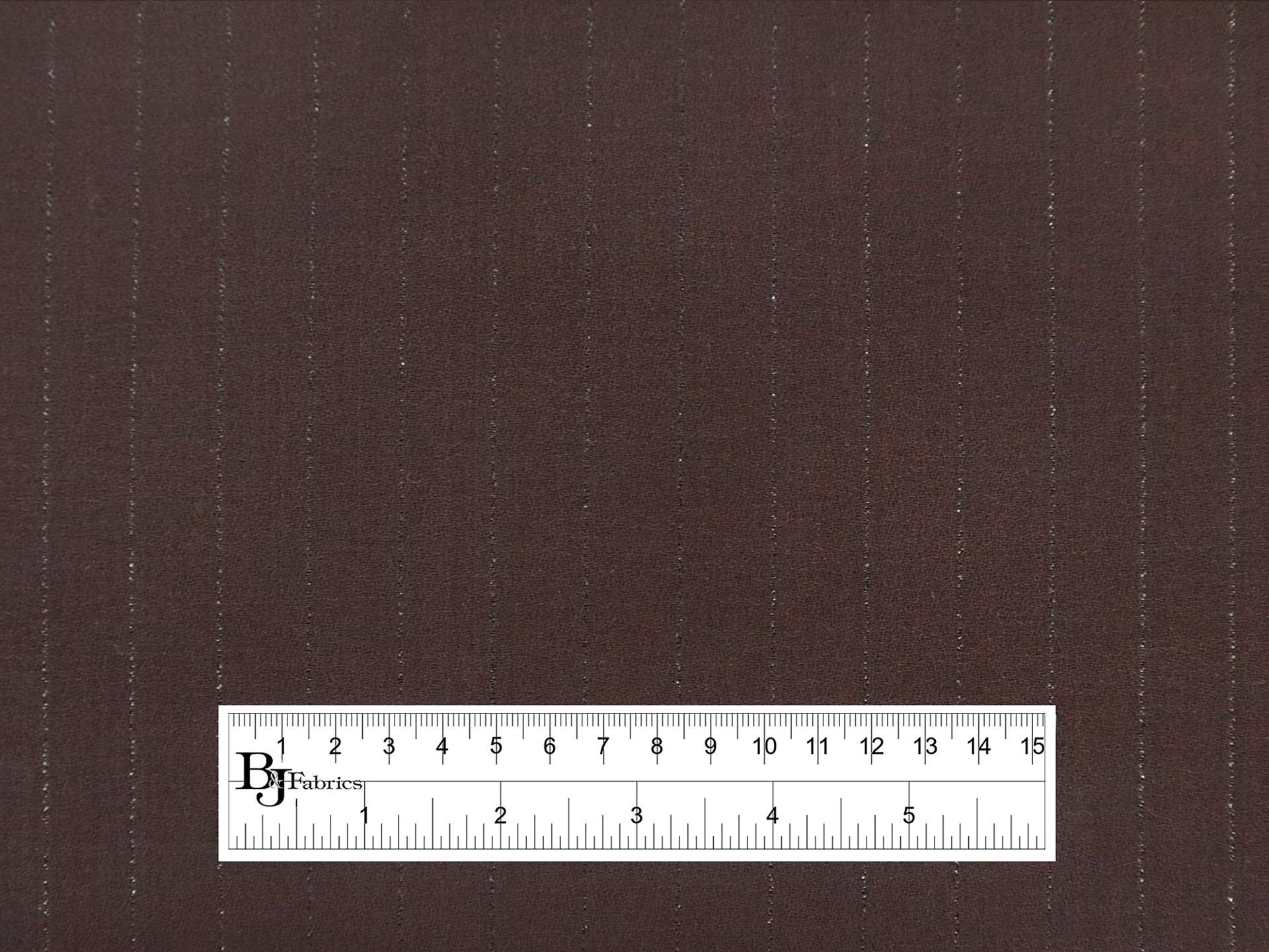 Wool Lurex Striped Crepe