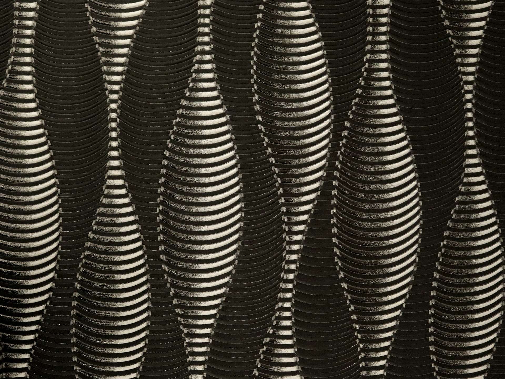 Silk Blend Metallic Cloqué with Abstract Pattern