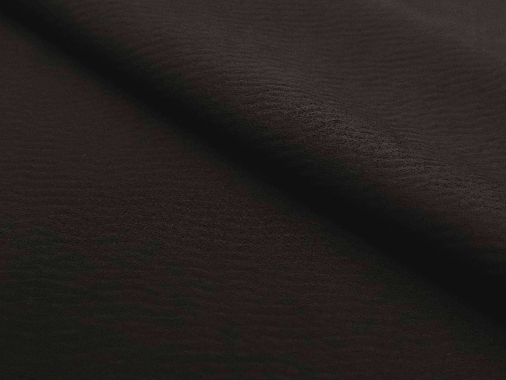 Double Face Triacetate Polyester Blend Ripple Satin in Black