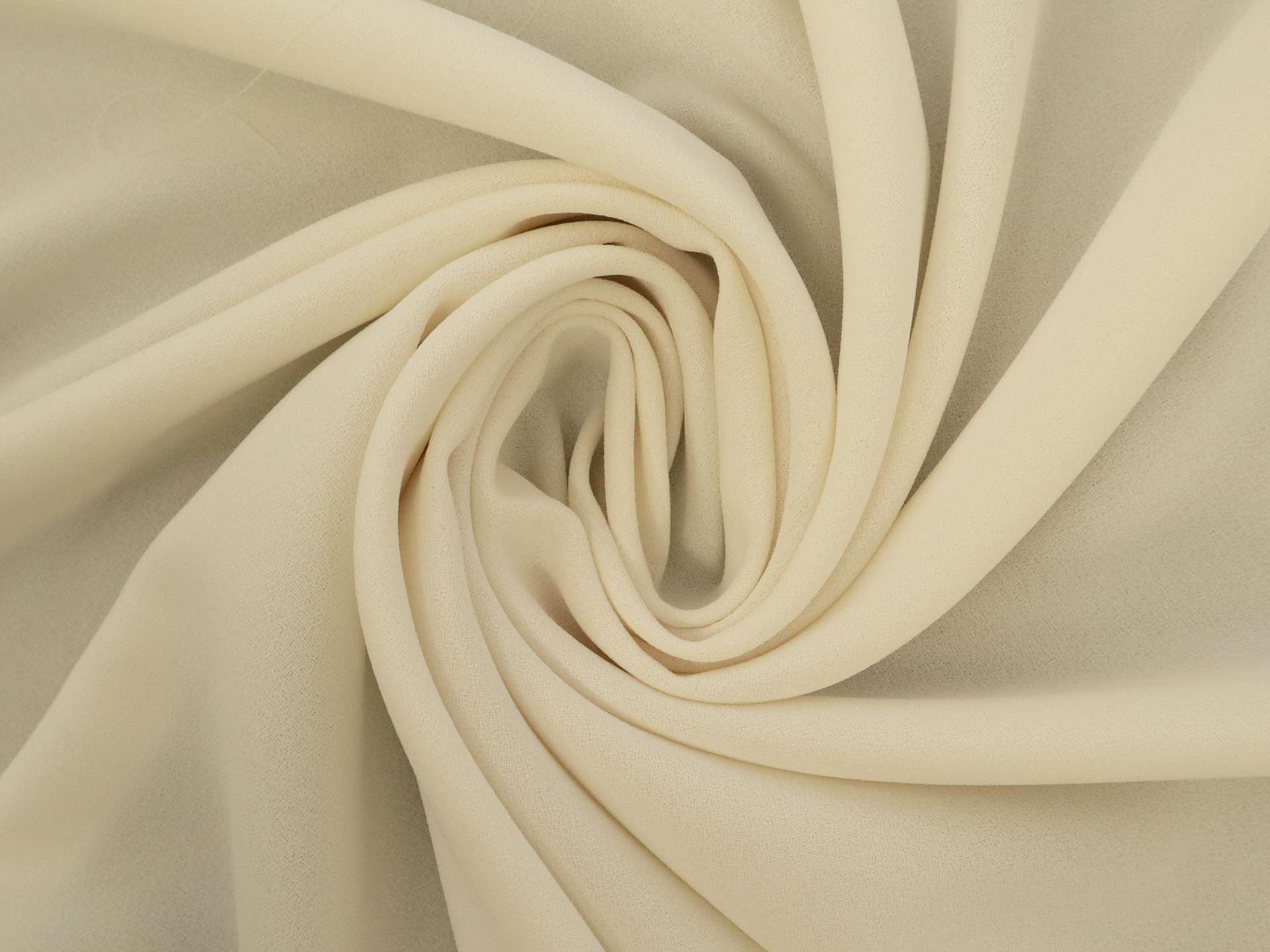 Polyester Crepe in Off-White