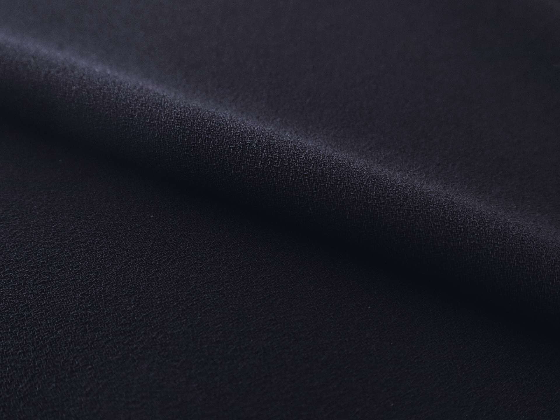 Polyester Crepe in Navy