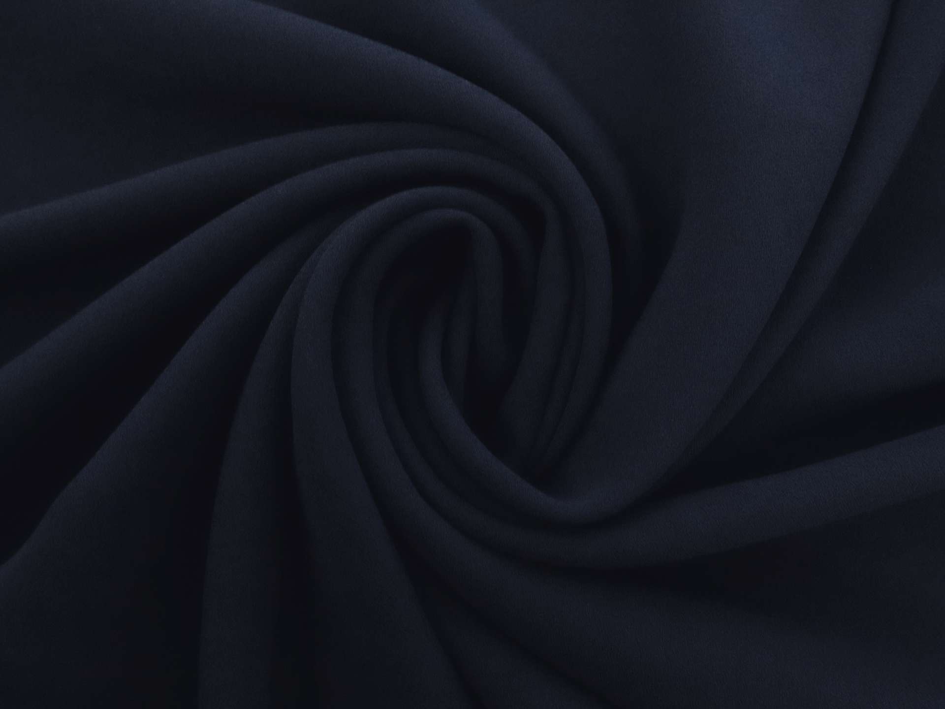 Polyester Crepe in Navy