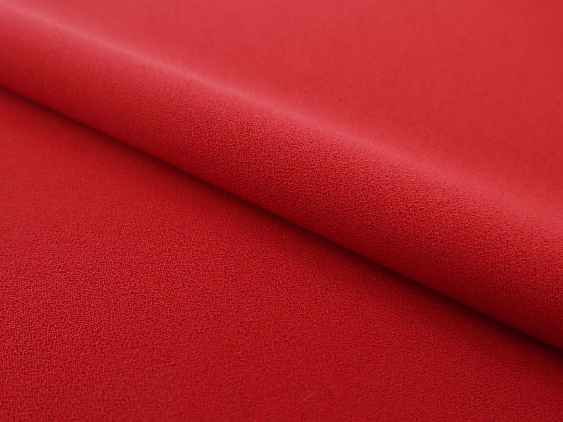 Polyester Crepe in Red