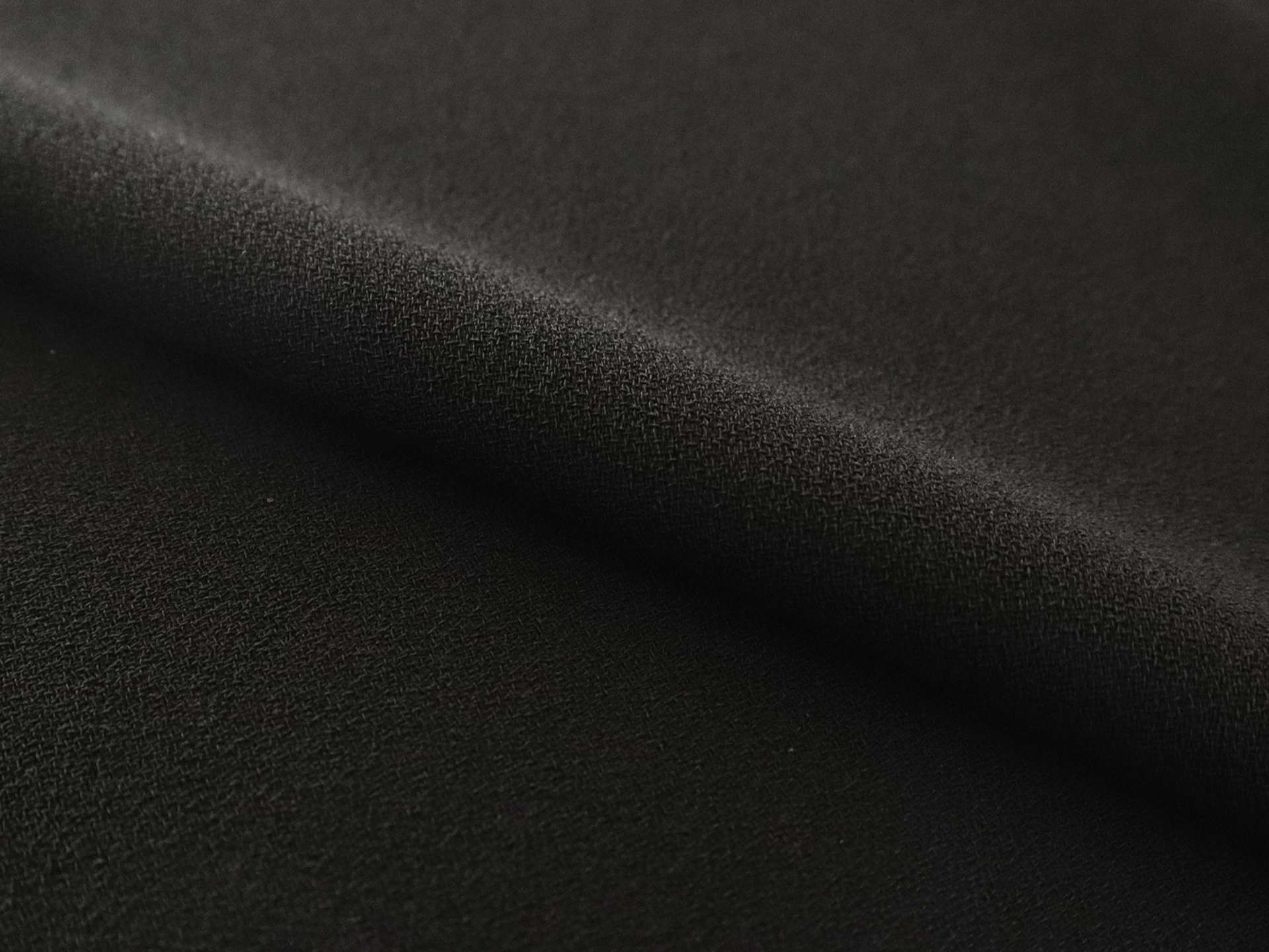 Polyester Crepe in Black