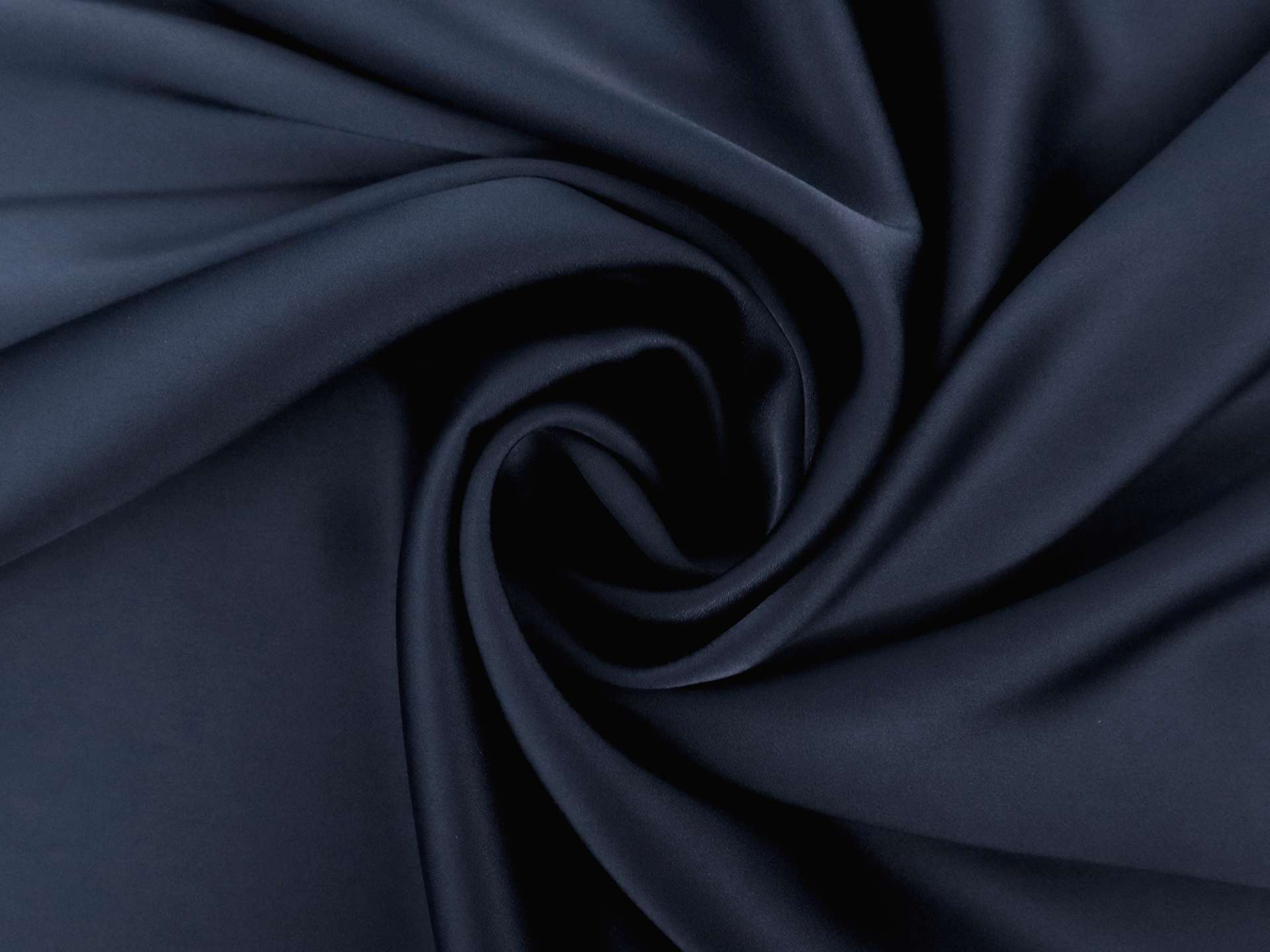Triacetate Blend Double Face Stretch Charmeuse in Navy