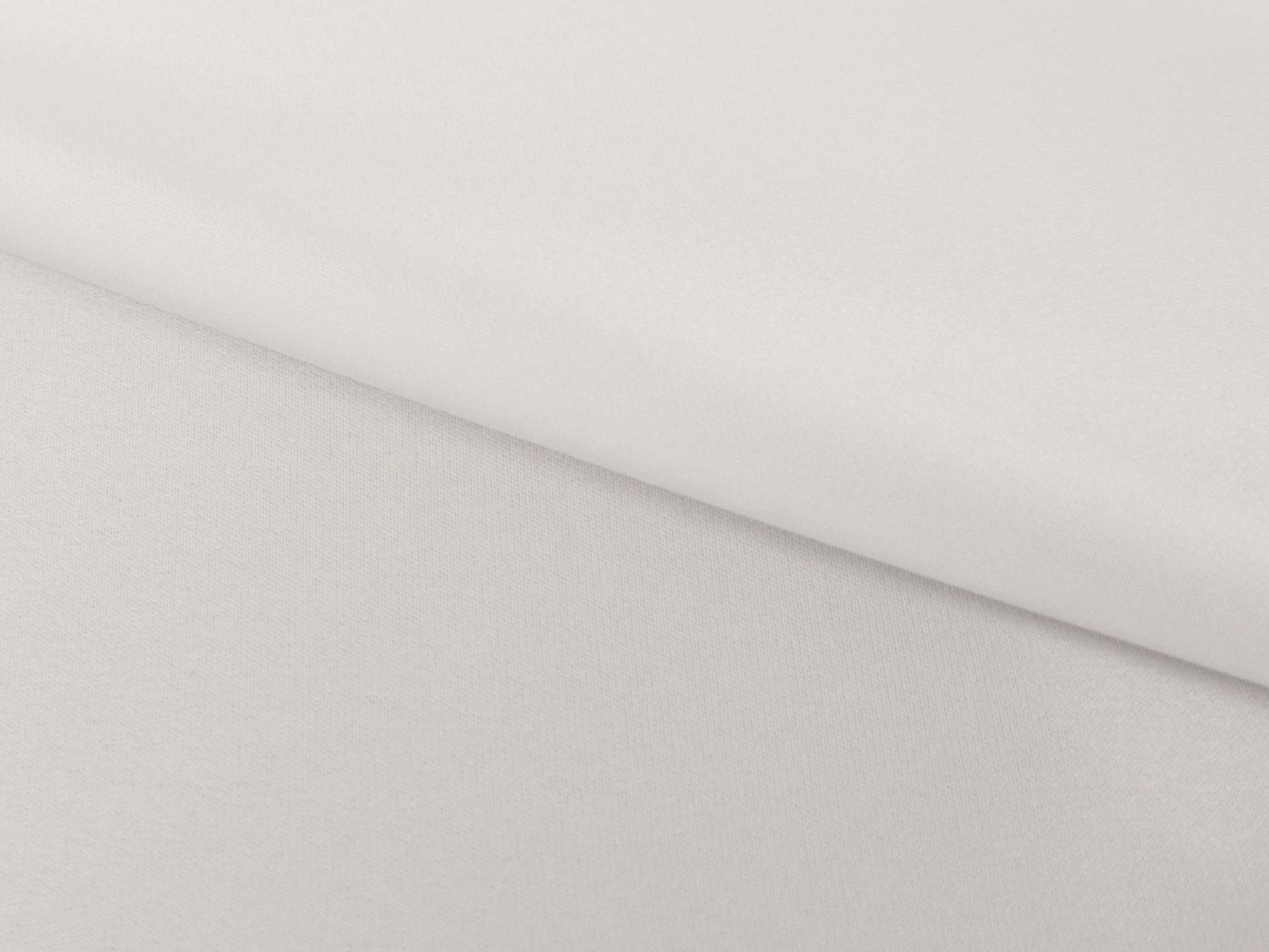 Triacetate Blend Double Face Stretch Charmeuse in White