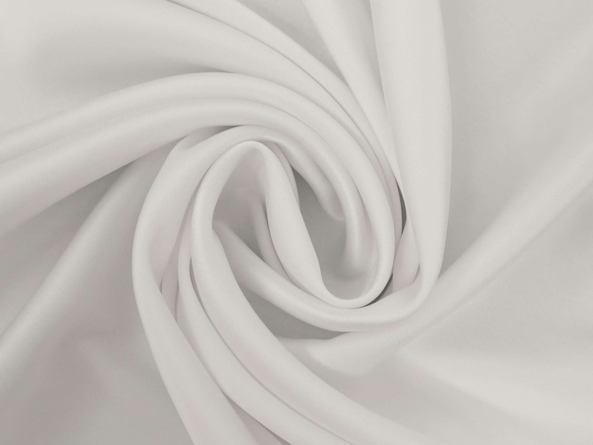 Triacetate Blend Double Face Stretch Charmeuse in White