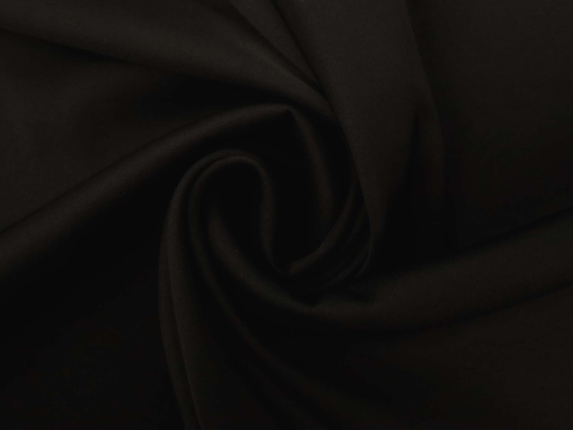 Triacetate Blend Heavy Charmeuse in Black
