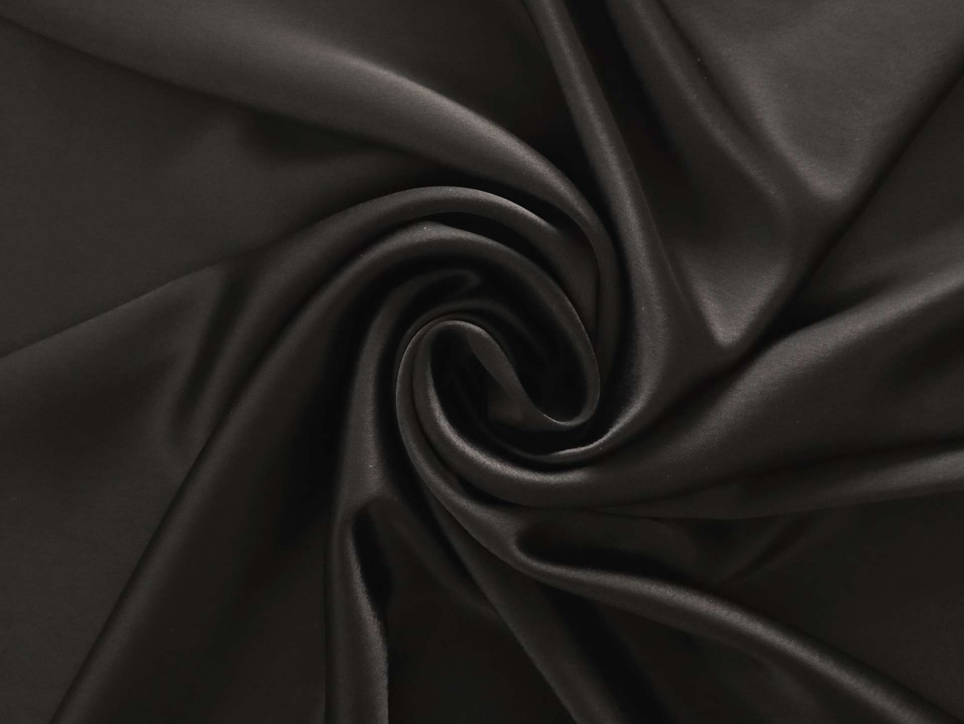 Triacetate Blend Charmeuse in Black