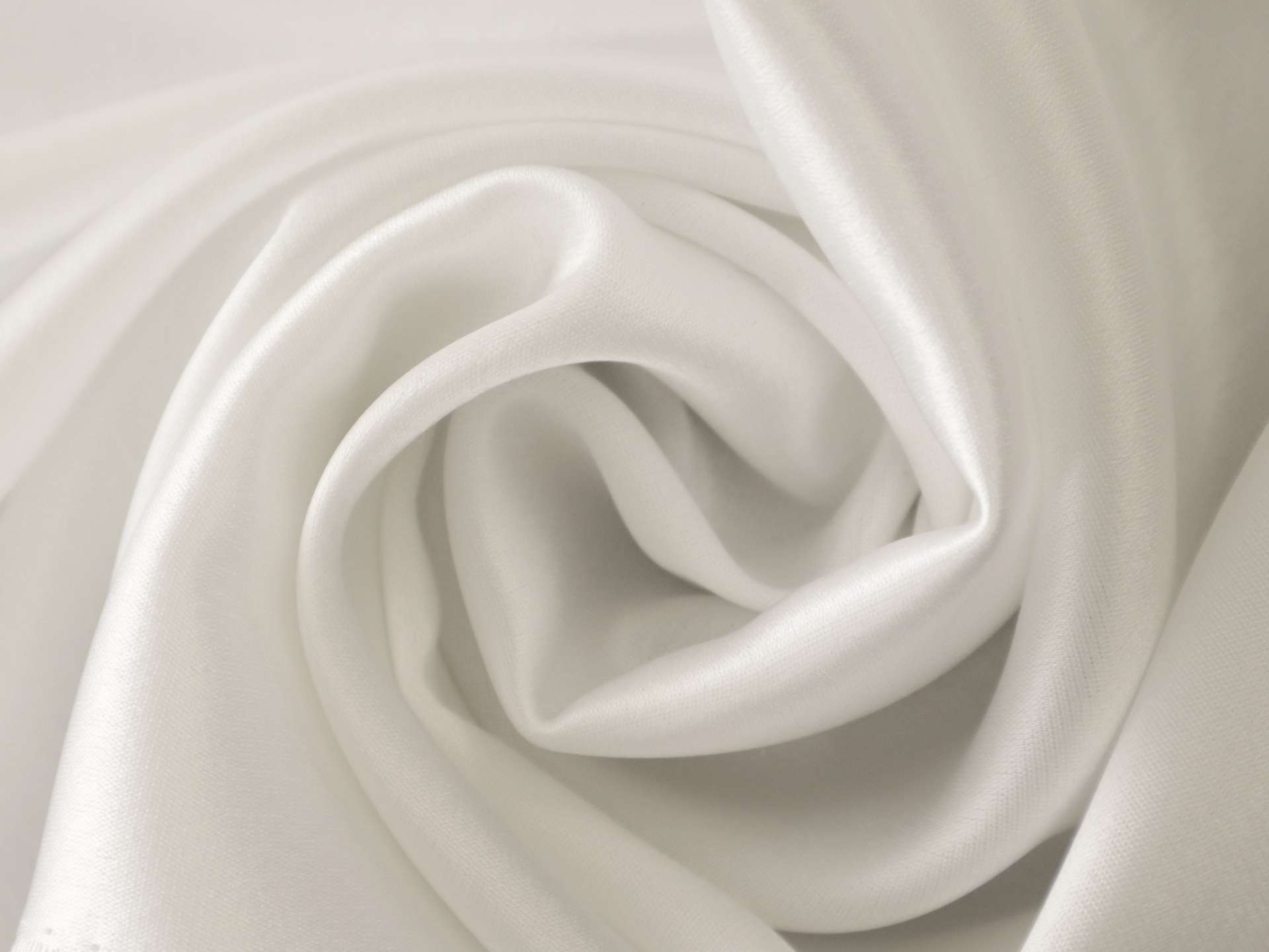 Triacetate Blend Charmeuse in White