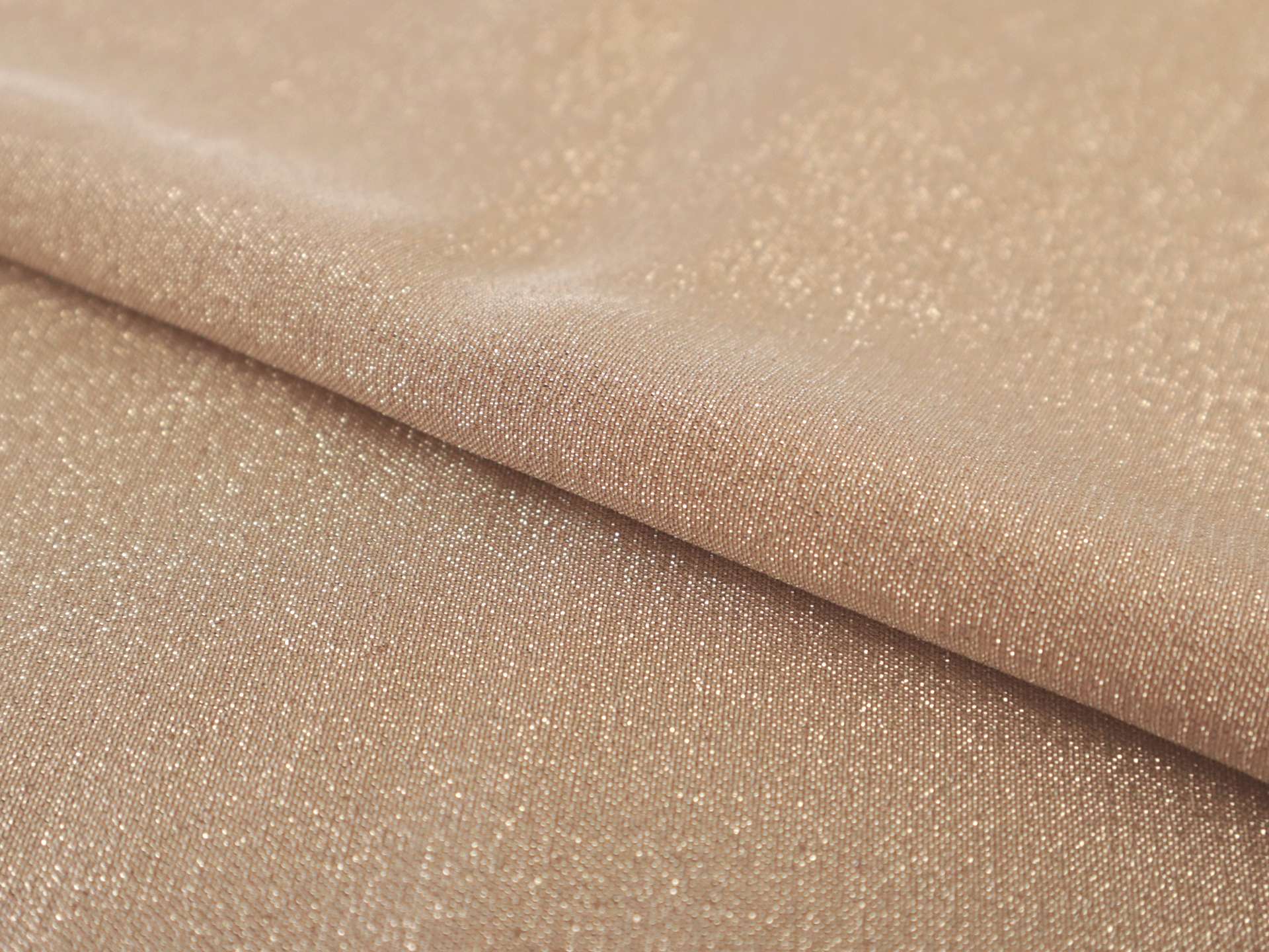 Silk Blend Stretch Lame in Beige
