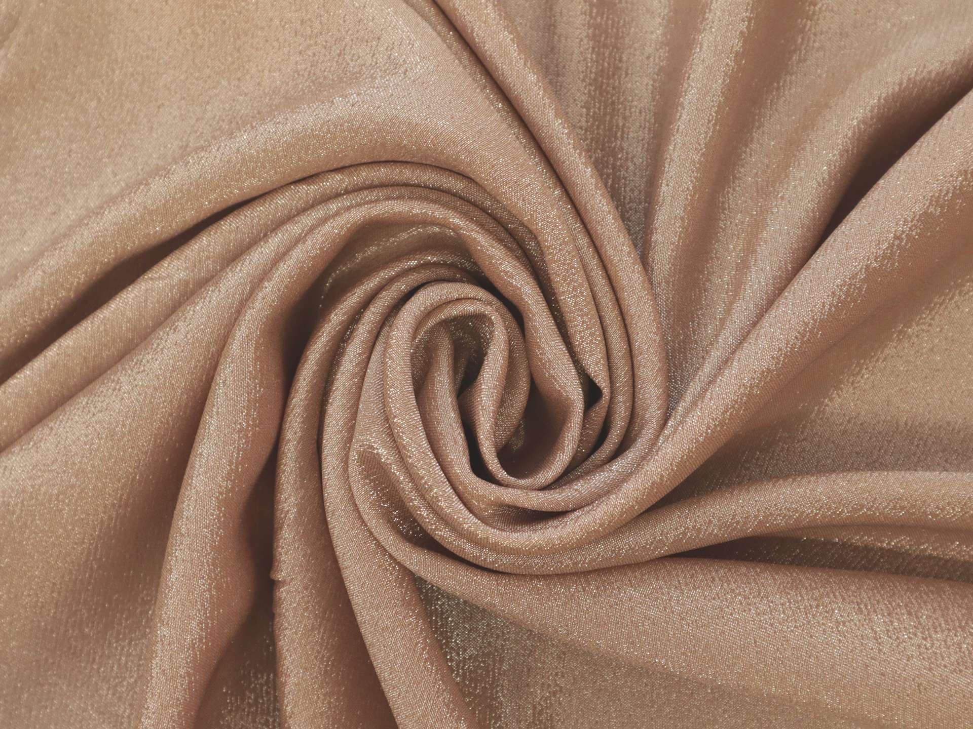 Silk Blend Stretch Lame in Beige