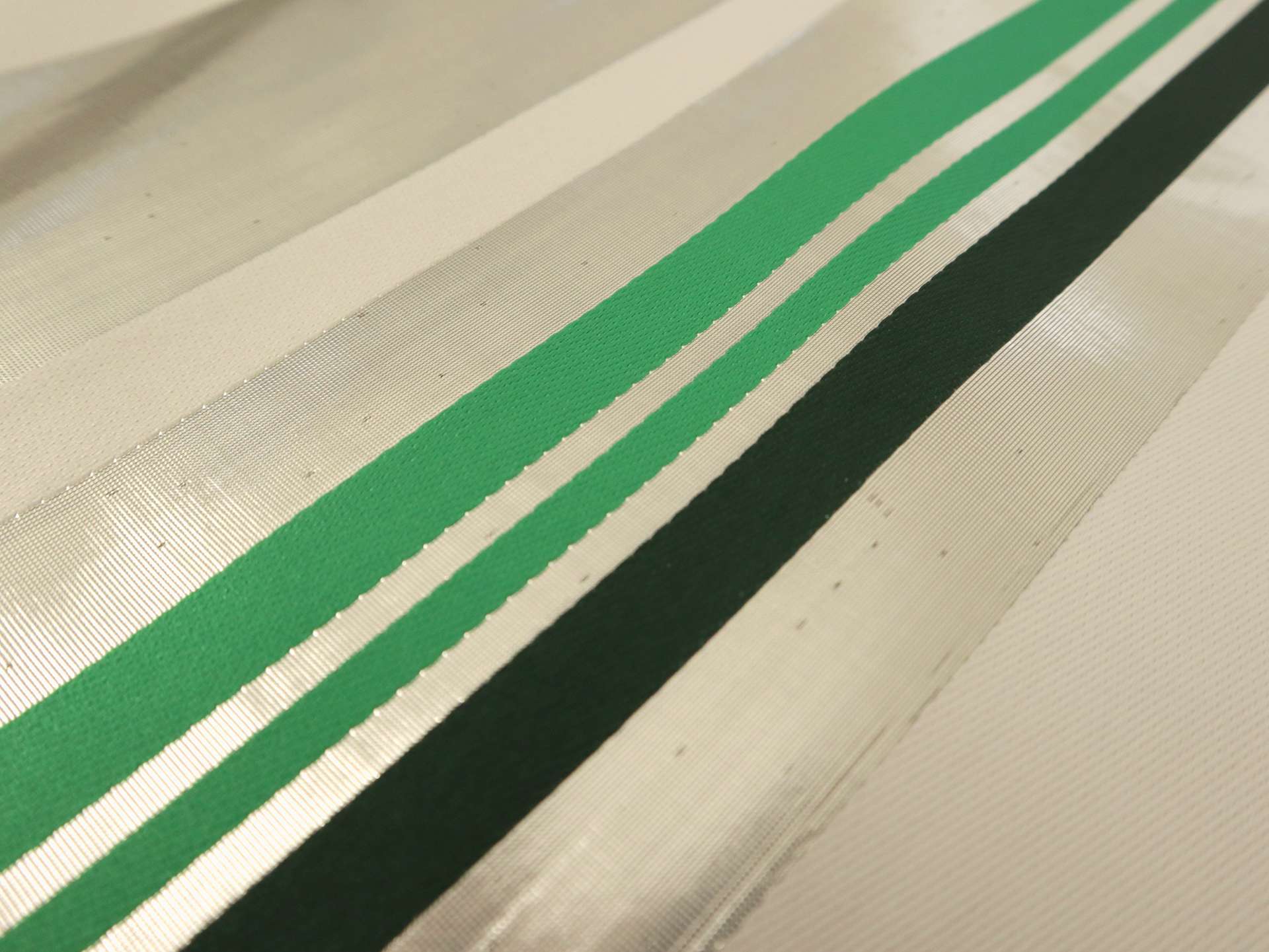 Acetate with Alternating Metallic and Color Stripes