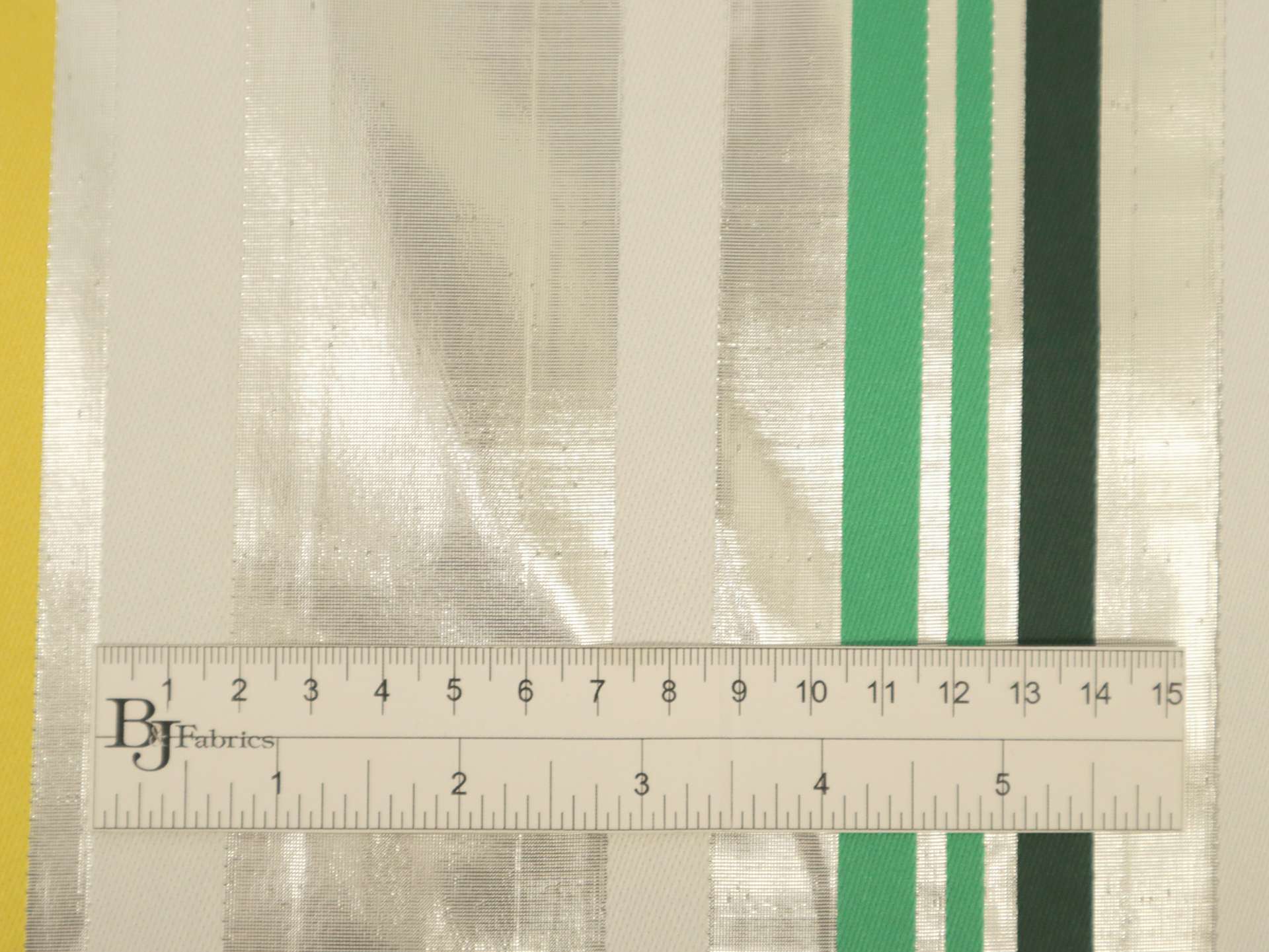 Acetate with Alternating Metallic and Color Stripes