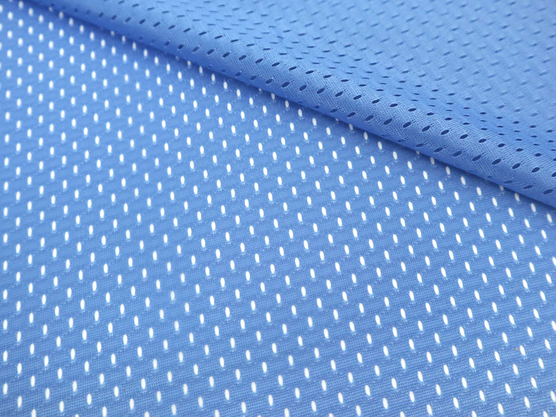 Polyester Athletic Mesh in Columbia Blue