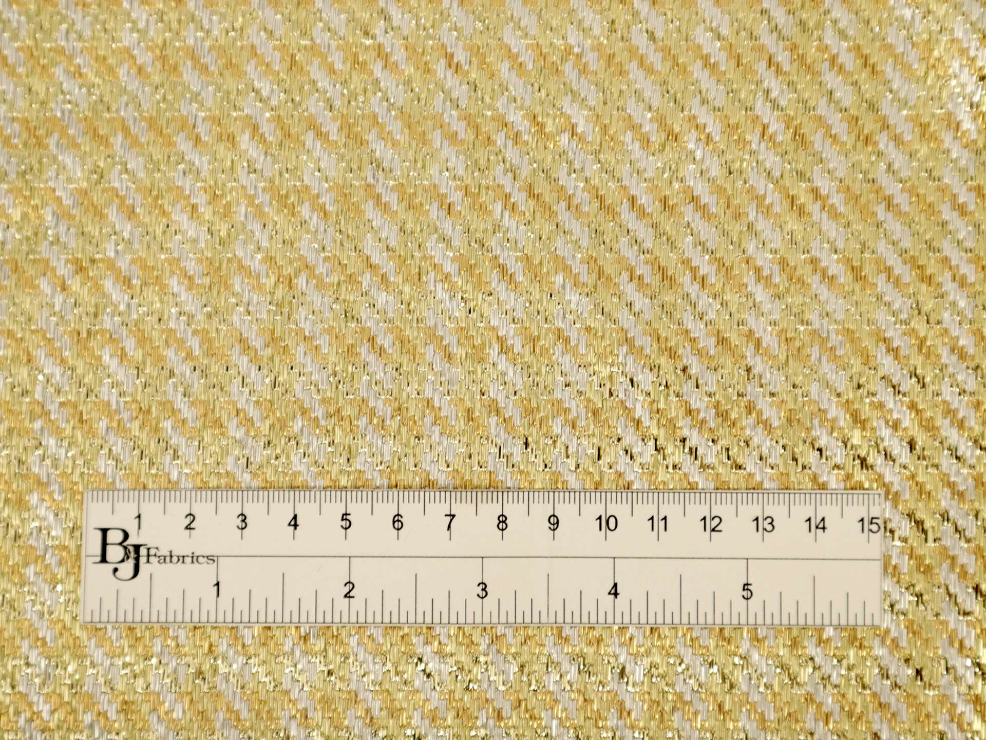 Polyester Metallic Raffia with Diagonal Stripe