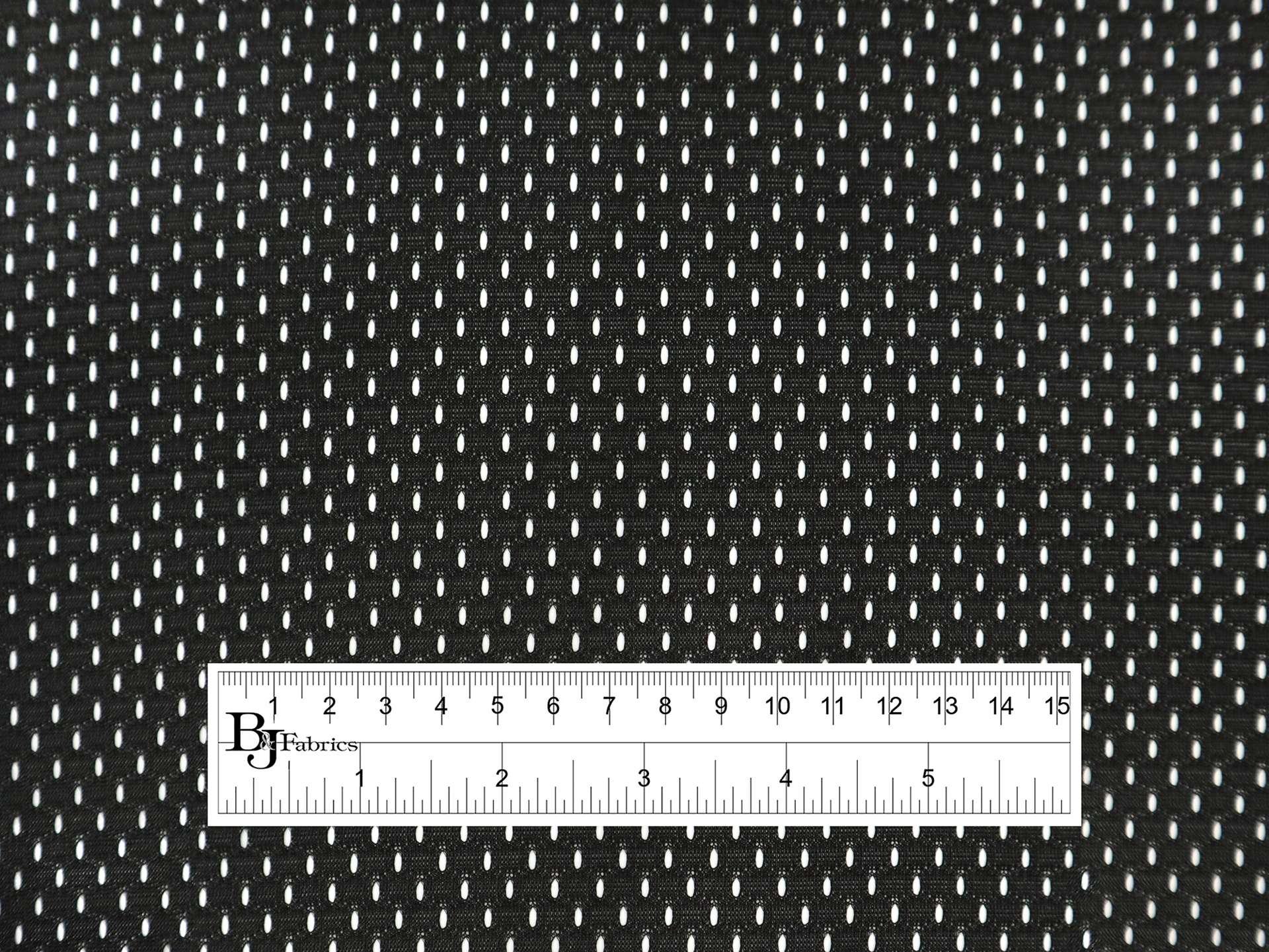 Polyester Athletic Mesh in Black