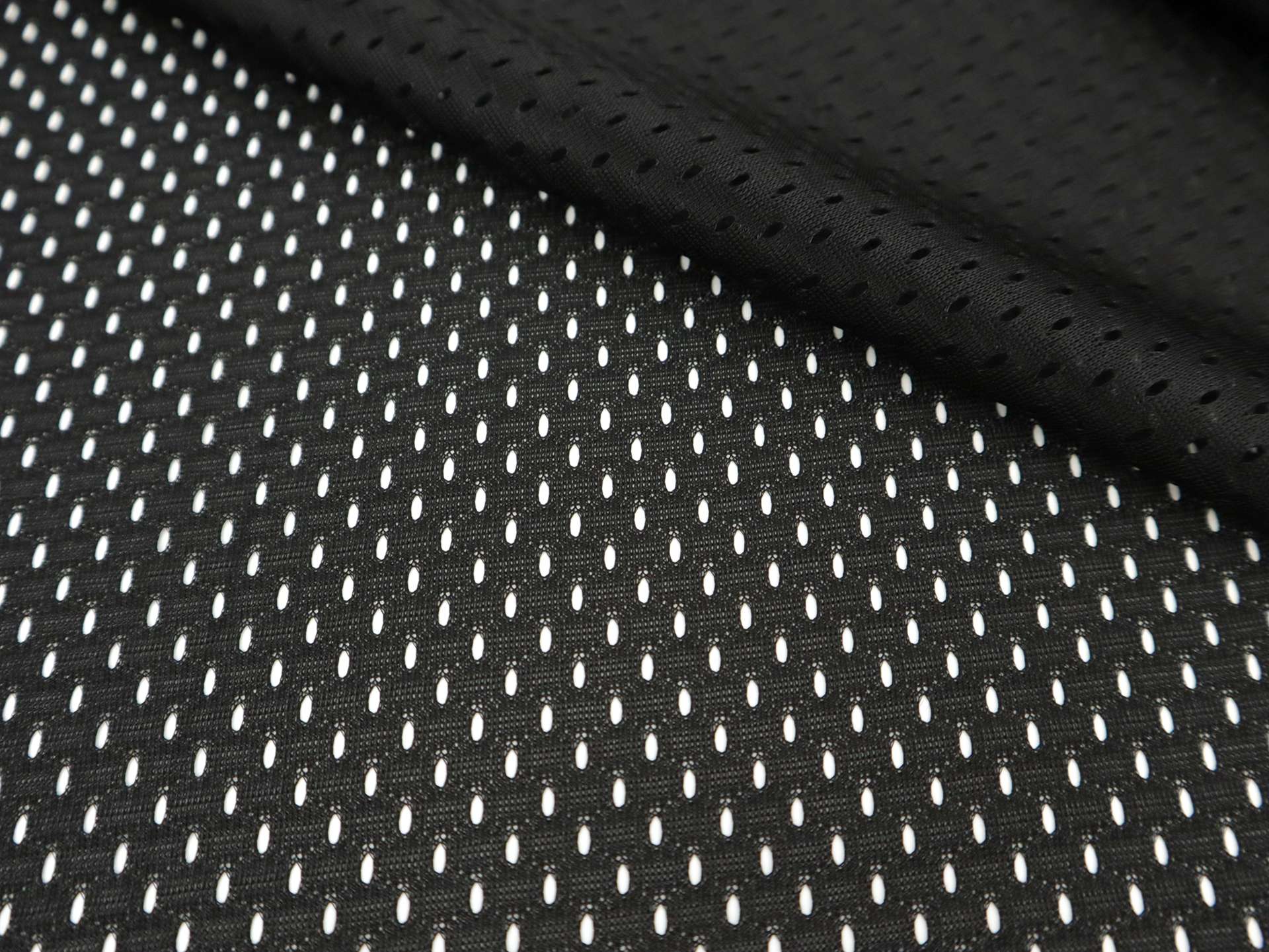 Polyester Athletic Mesh in Black