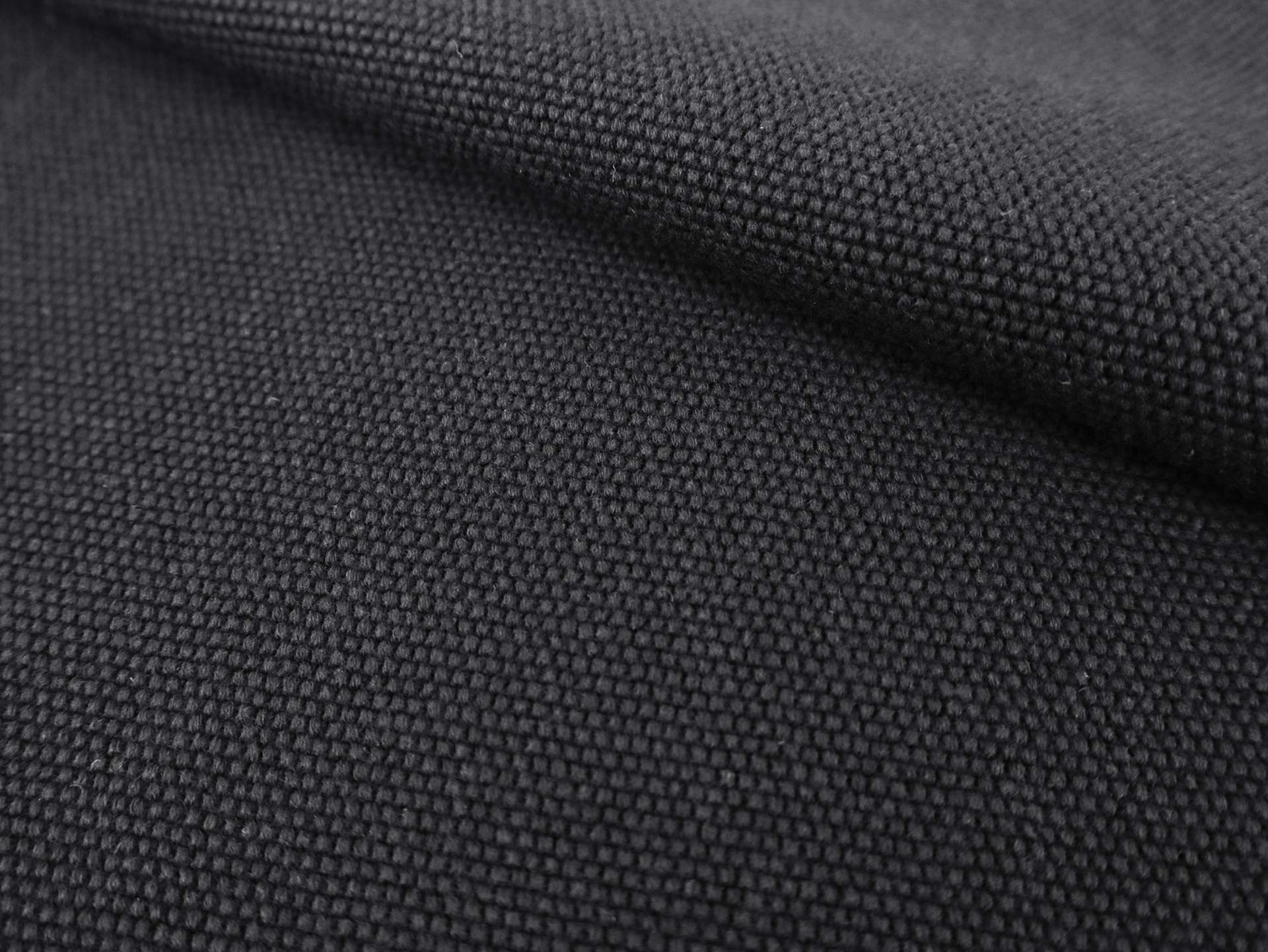 Italian Cotton Pique Knit in Nero